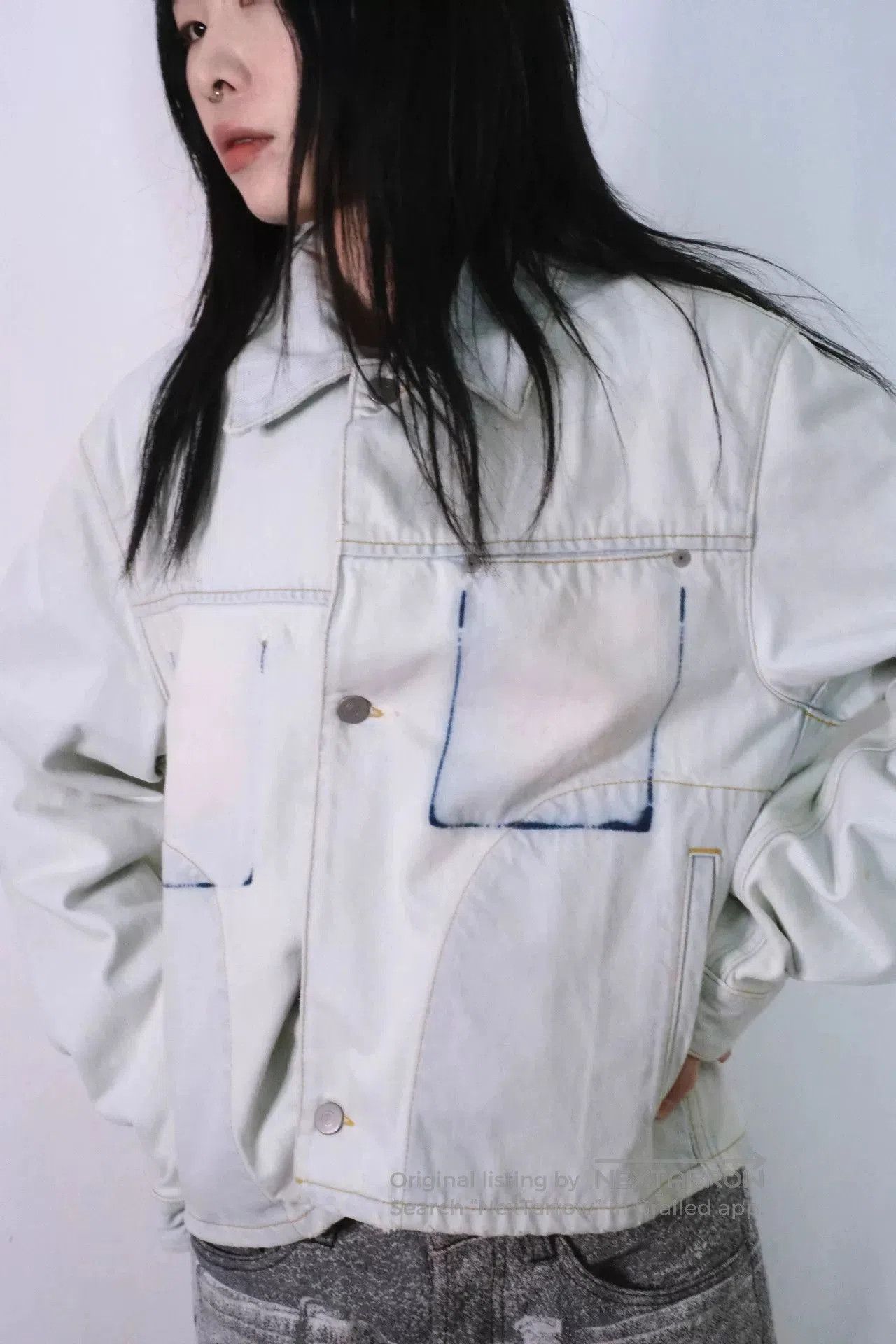 Maison Margiela Maison Margiela Distressed Denim Jacket for Men. Size US M / EU 48-50 / 2 - 2 Thumbnail