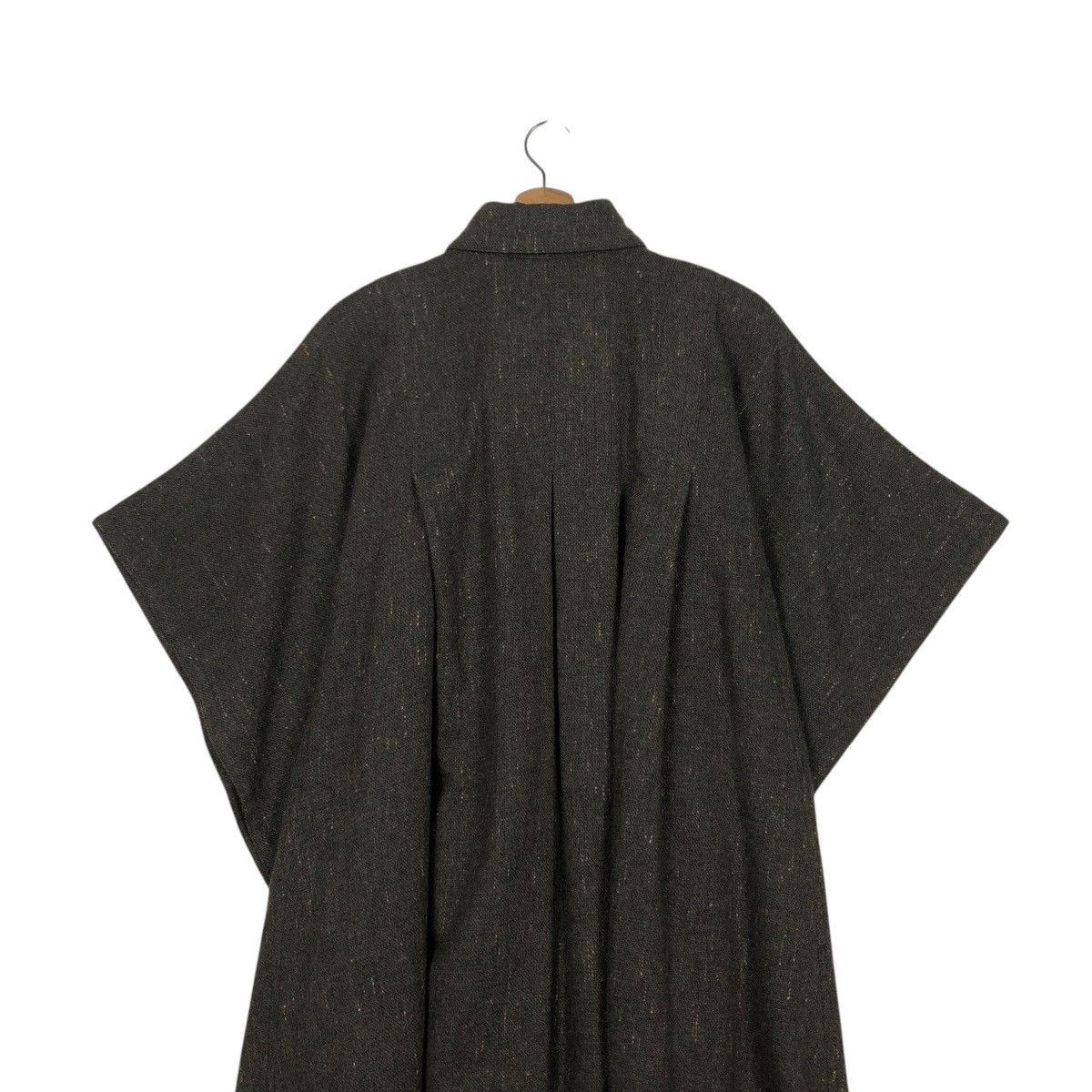 Issey Miyake 🔥VINTAGE 70’s ISSEY MIYAKE WOOL HERRINGBONE LONG CLOAKS Size US L / EU 52-54 / 3 - 7 Thumbnail