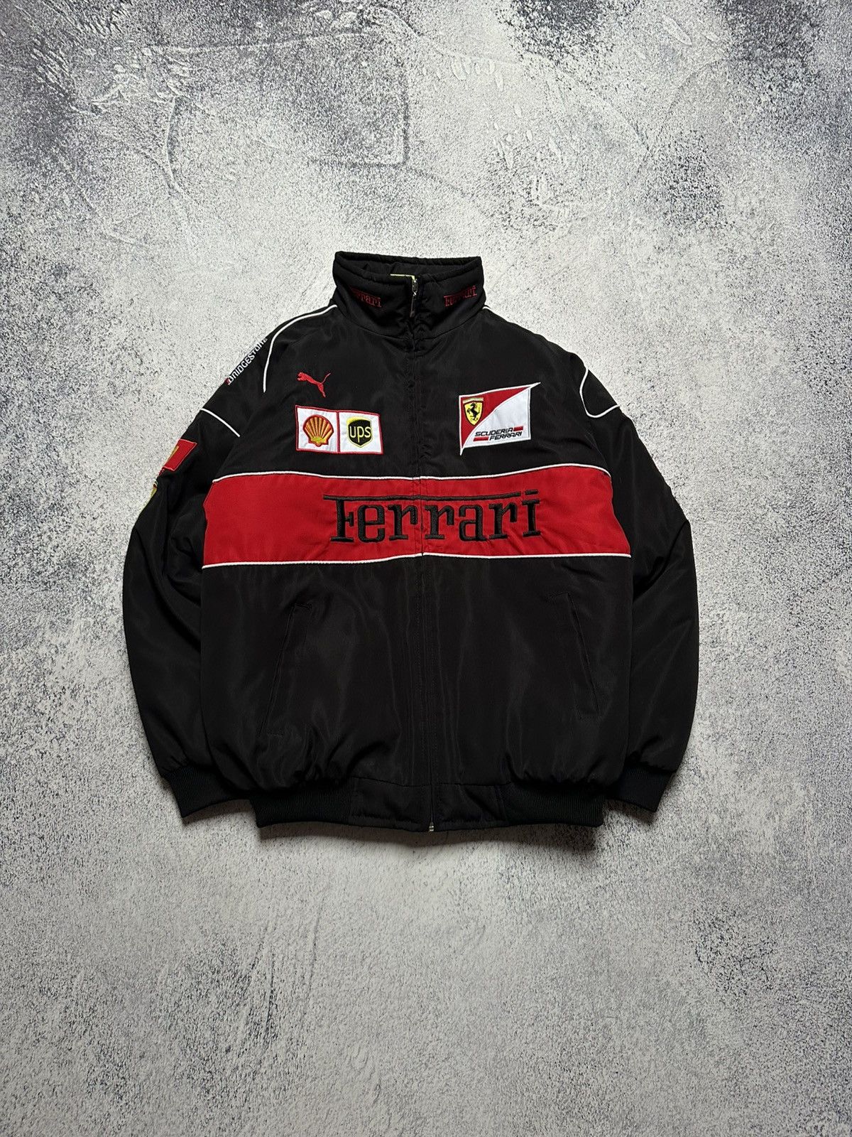 Ferrari Ferarri F1 Team Bomber Jacket Y2K Size US L / EU 52-54 / 3 - 1 Thumbnail