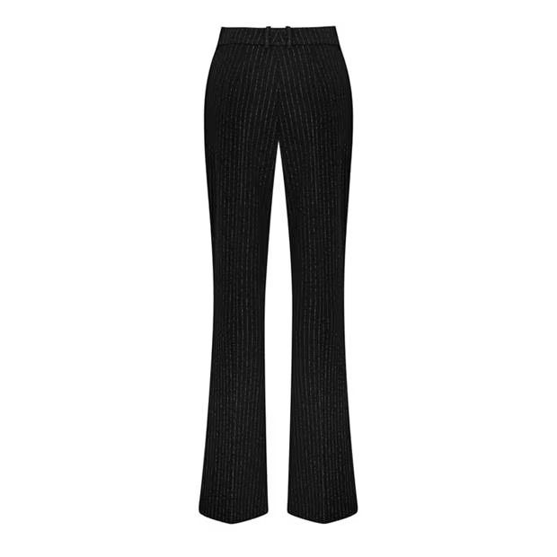 Balmain o1g2r1mq0924 Pinstripe Trousers in Noir Size 27" / US 4 / IT 40 - 2 Thumbnail
