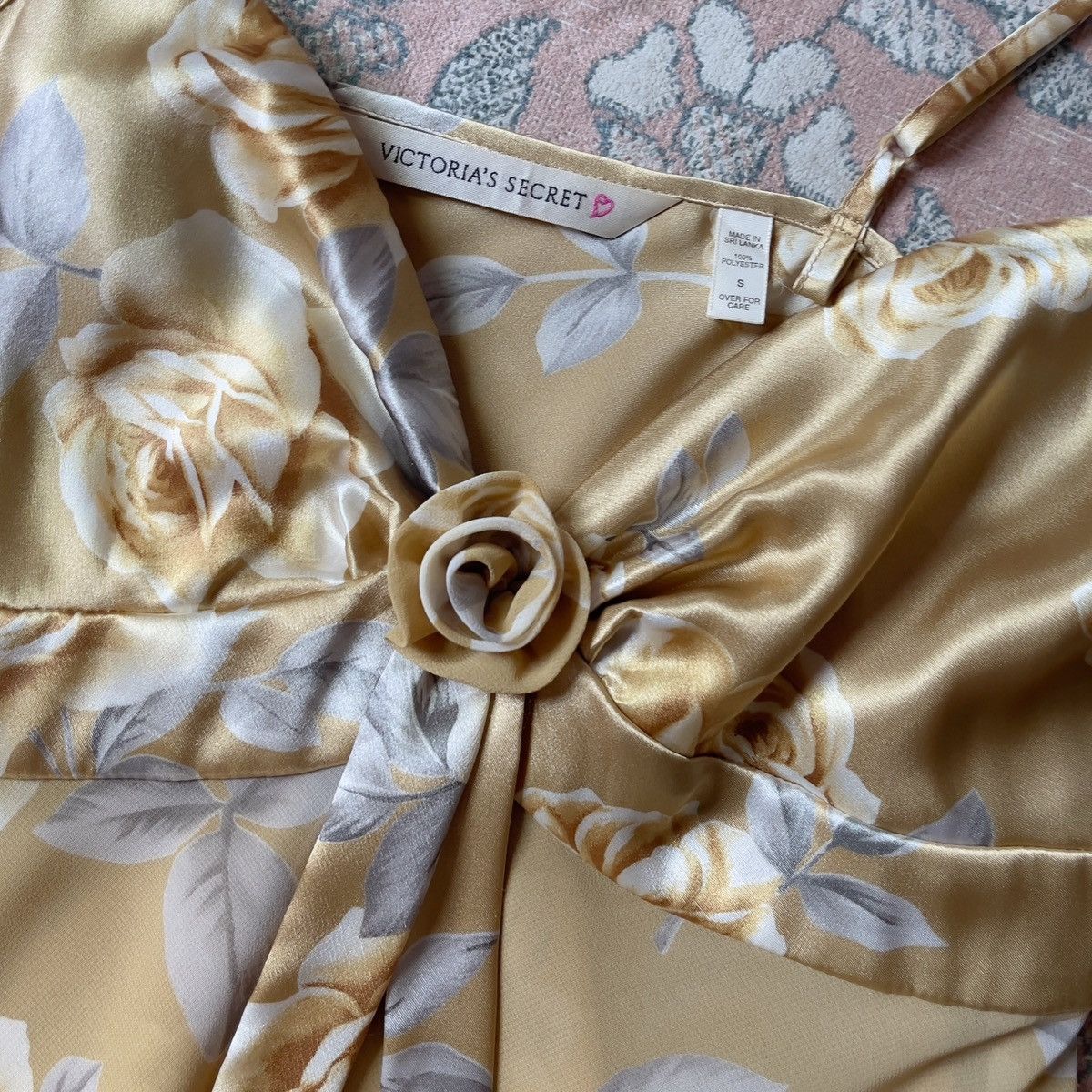 Victoria's Secret Victoria’s Secret 1990s Dusty Golden Chiffon Slip Dress (S) Size S / US 4 / IT 40 - 10 Thumbnail