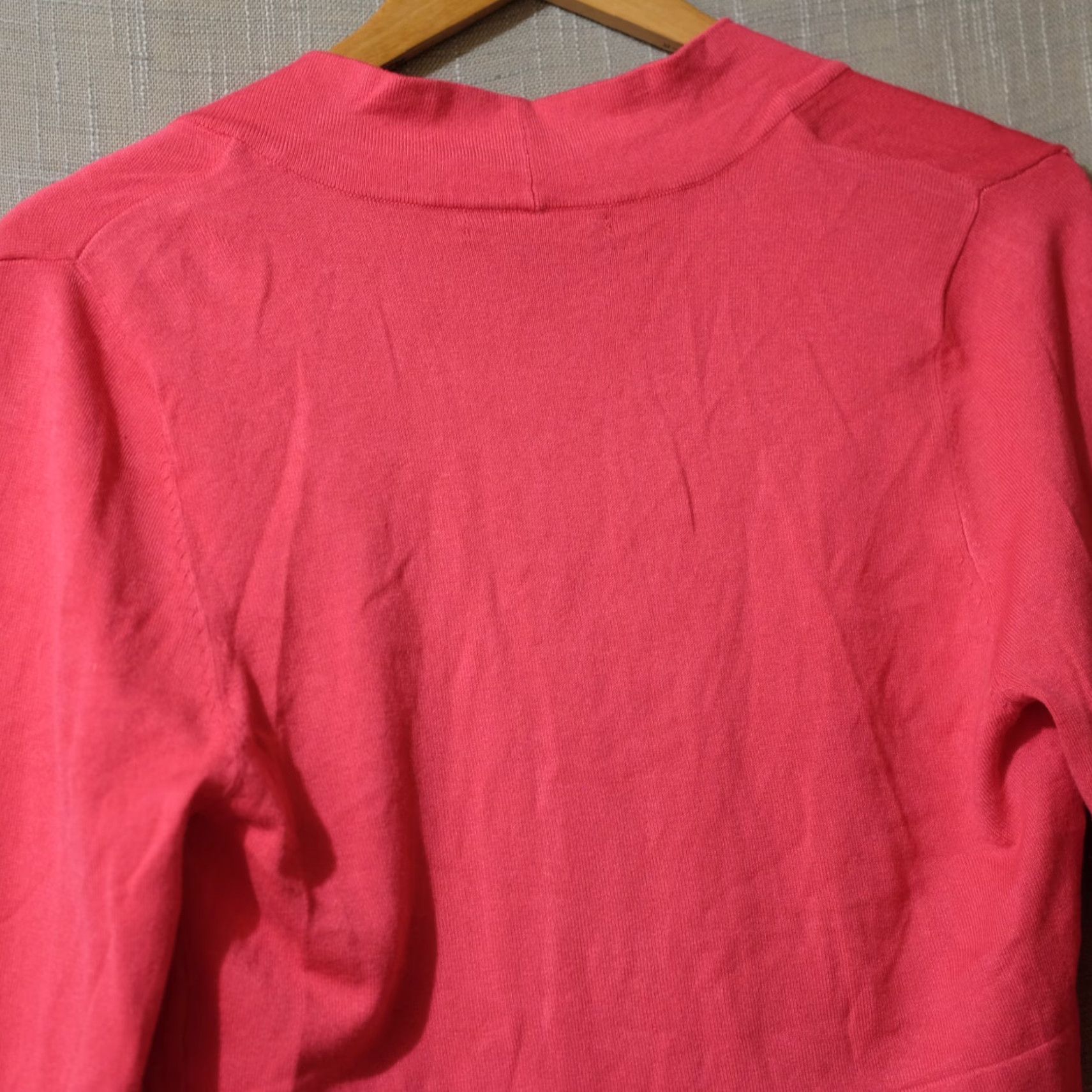 Vintage Jessica Howard Cropped Cardigan Shrug Sweater 3/4 Sleeve Pink Womens M #A-73 Size M / US 6-8 / IT 42-44 - 6 Thumbnail
