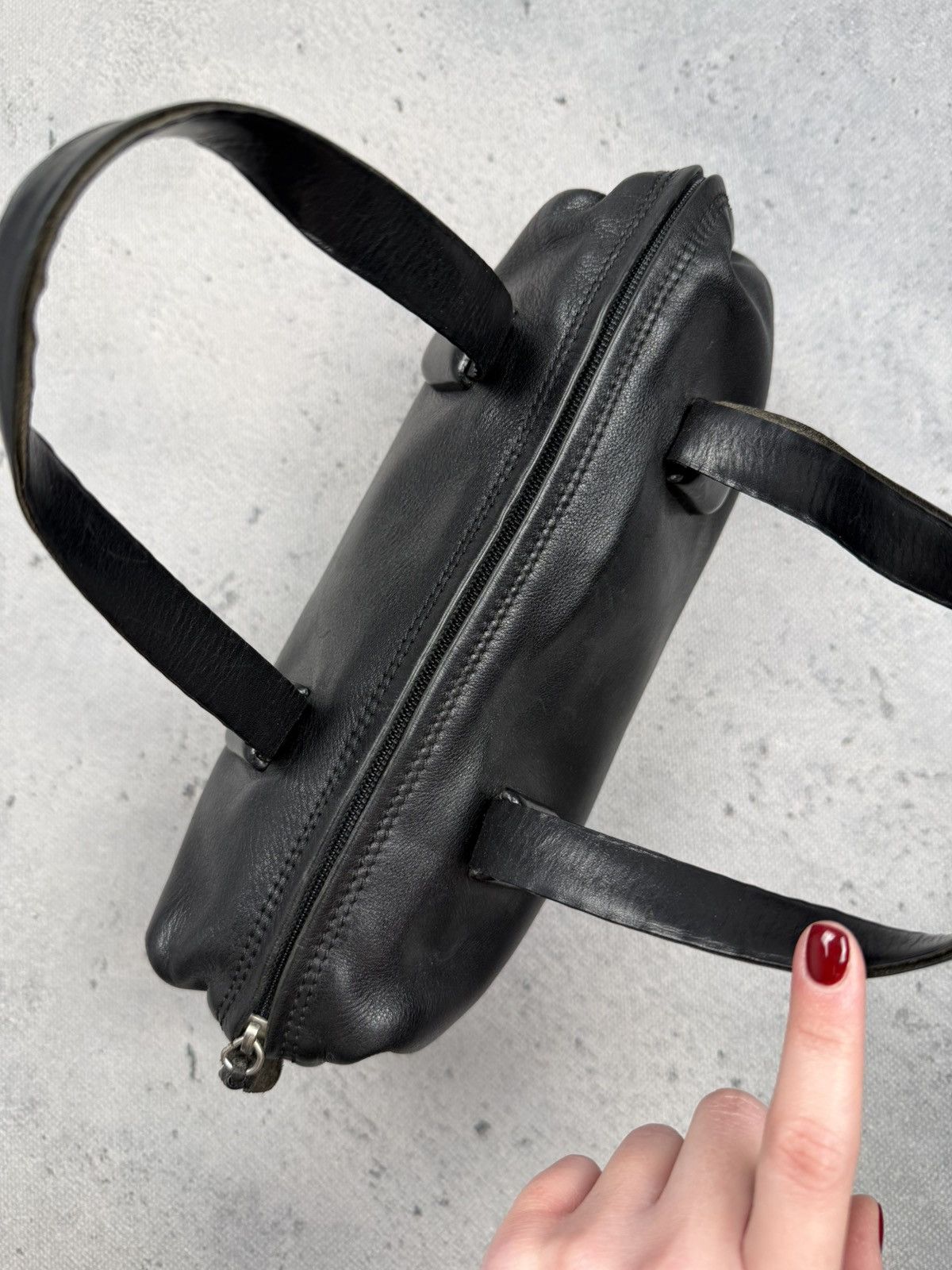 Other Plinio Visona Black Italian Leather Mini Boston Satchel Bag Size ONE SIZE - 12 Thumbnail