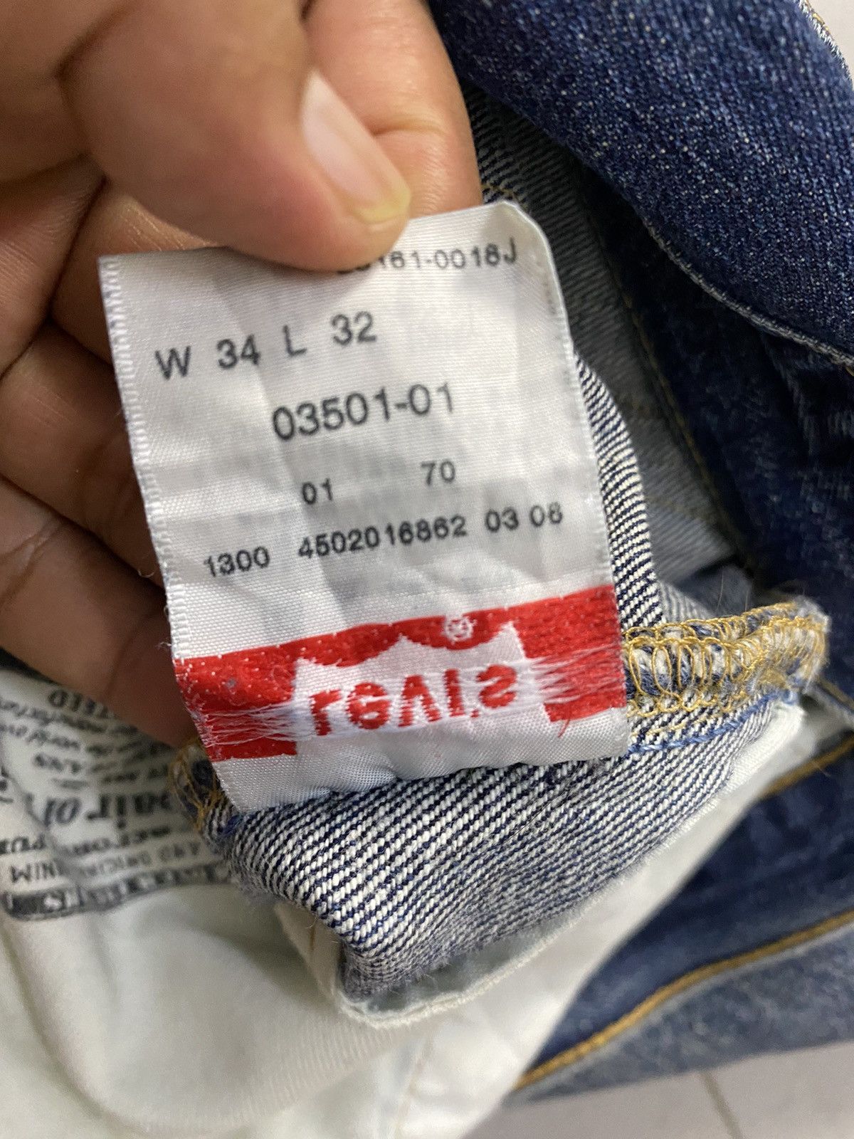Kapital × Levi's LEVIS 501 BUTTON FLY DISTRESS DESIGN GRUNGE STYLE Size US 32 / EU 48 - 12 Thumbnail