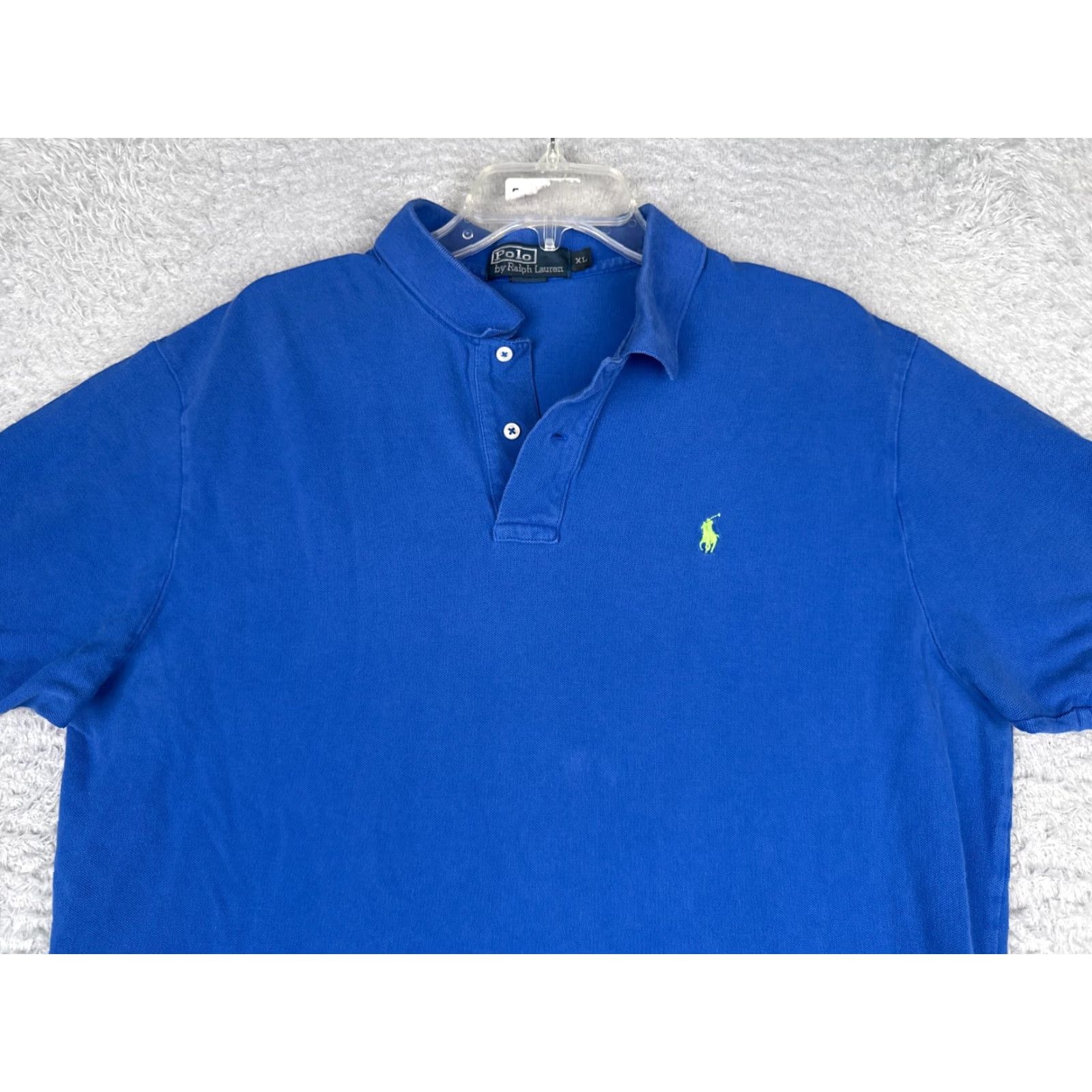 Ralph Lauren VINTAGE Ralph Lauren Polo Shirt Men XL Blue 100% Cotton Polo Shirt Golf Shirt Polo Ralph Lauren Polo Shirt Men XL Blue 100% Cotton Golf Size US XL / EU 56 / 4 - 4 Thumbnail
