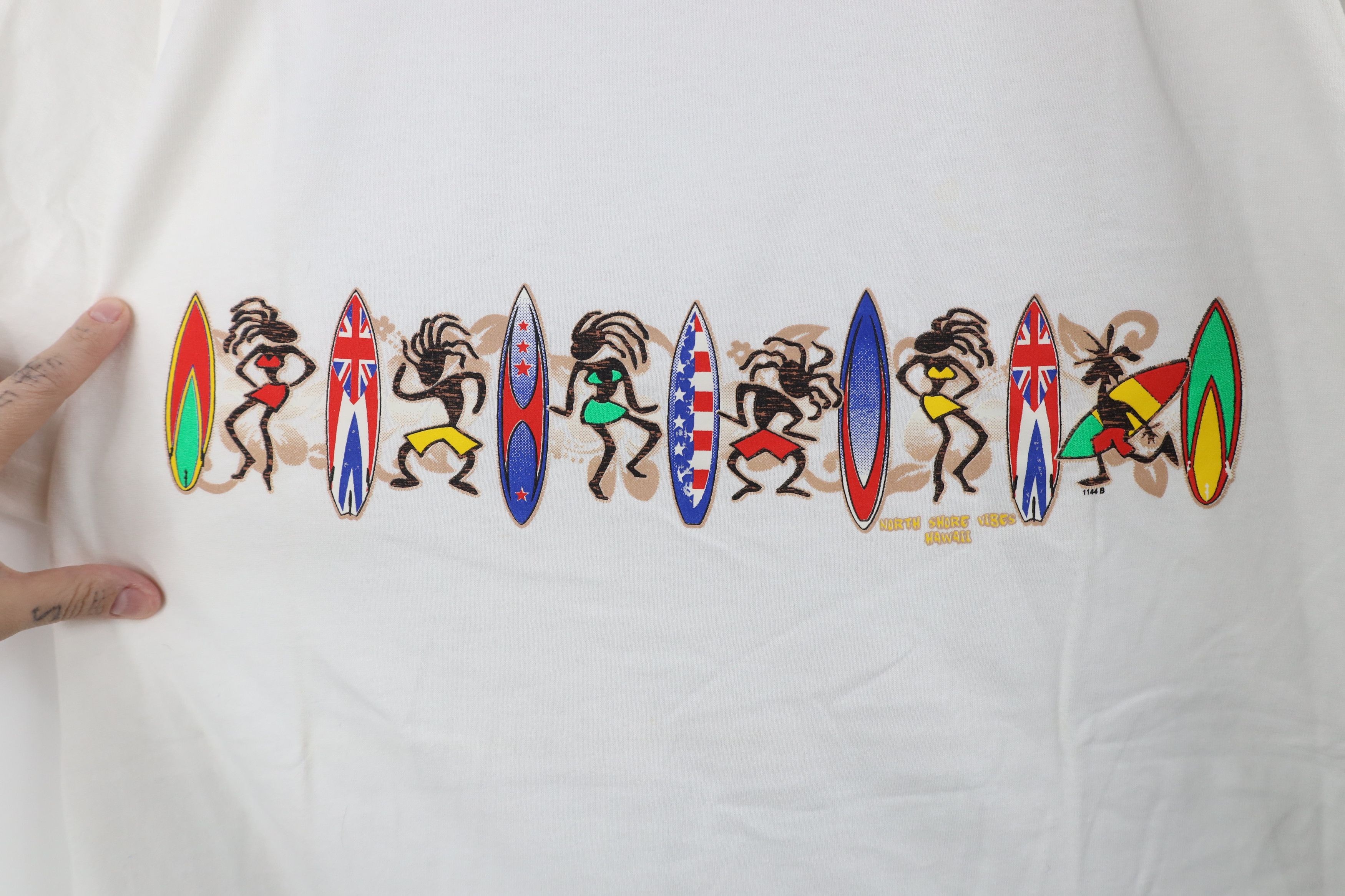 Vintage Vintage 90s Y2K Streetwear Vibes Hawaii Surfing T-Shirt Size US L / EU 52-54 / 3 - 4 Thumbnail