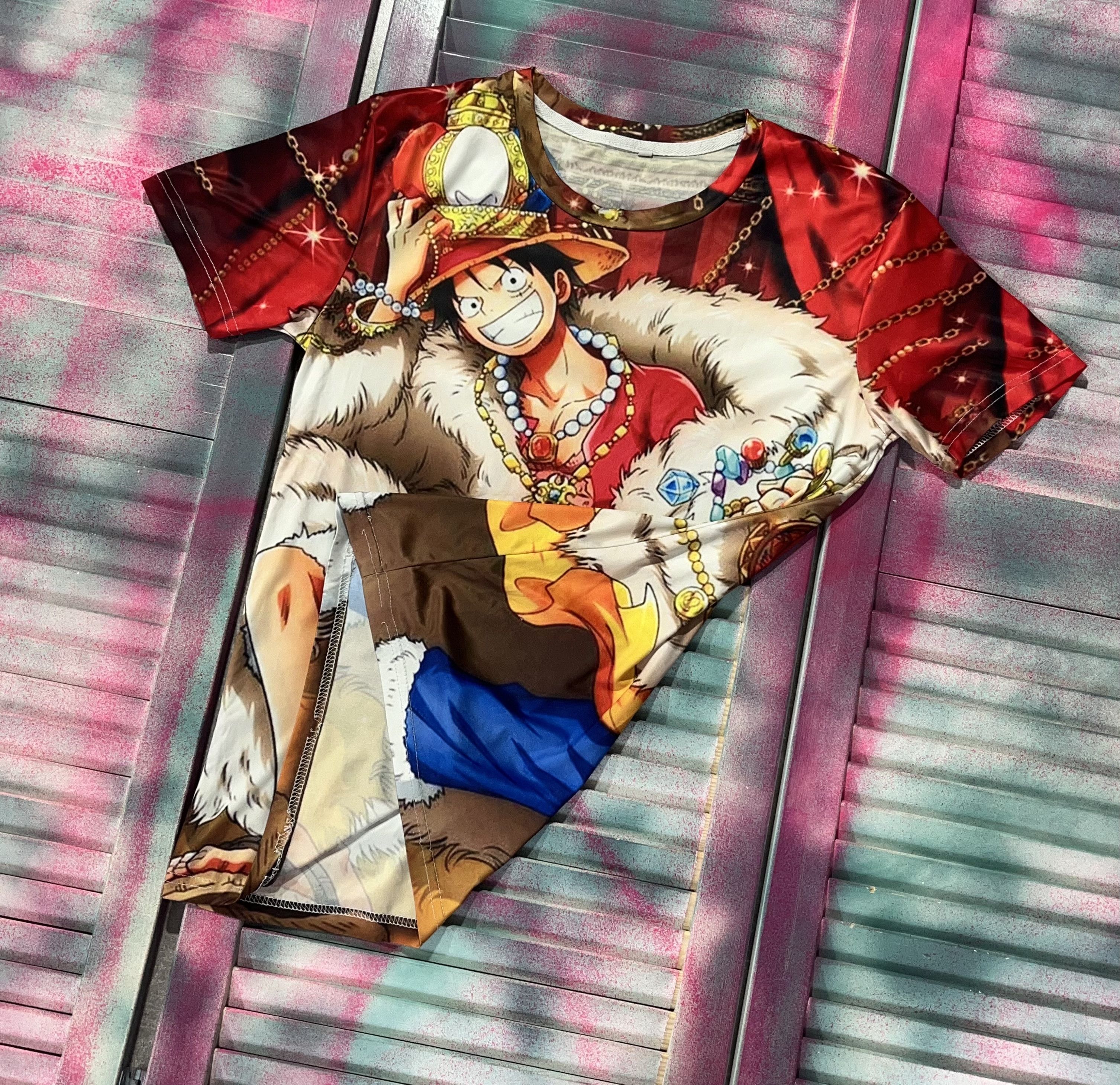 Anime Vintage Tee Shirt One Pace Overprinted Y2k Style Size US S / EU 44-46 / 1 - 2 Thumbnail