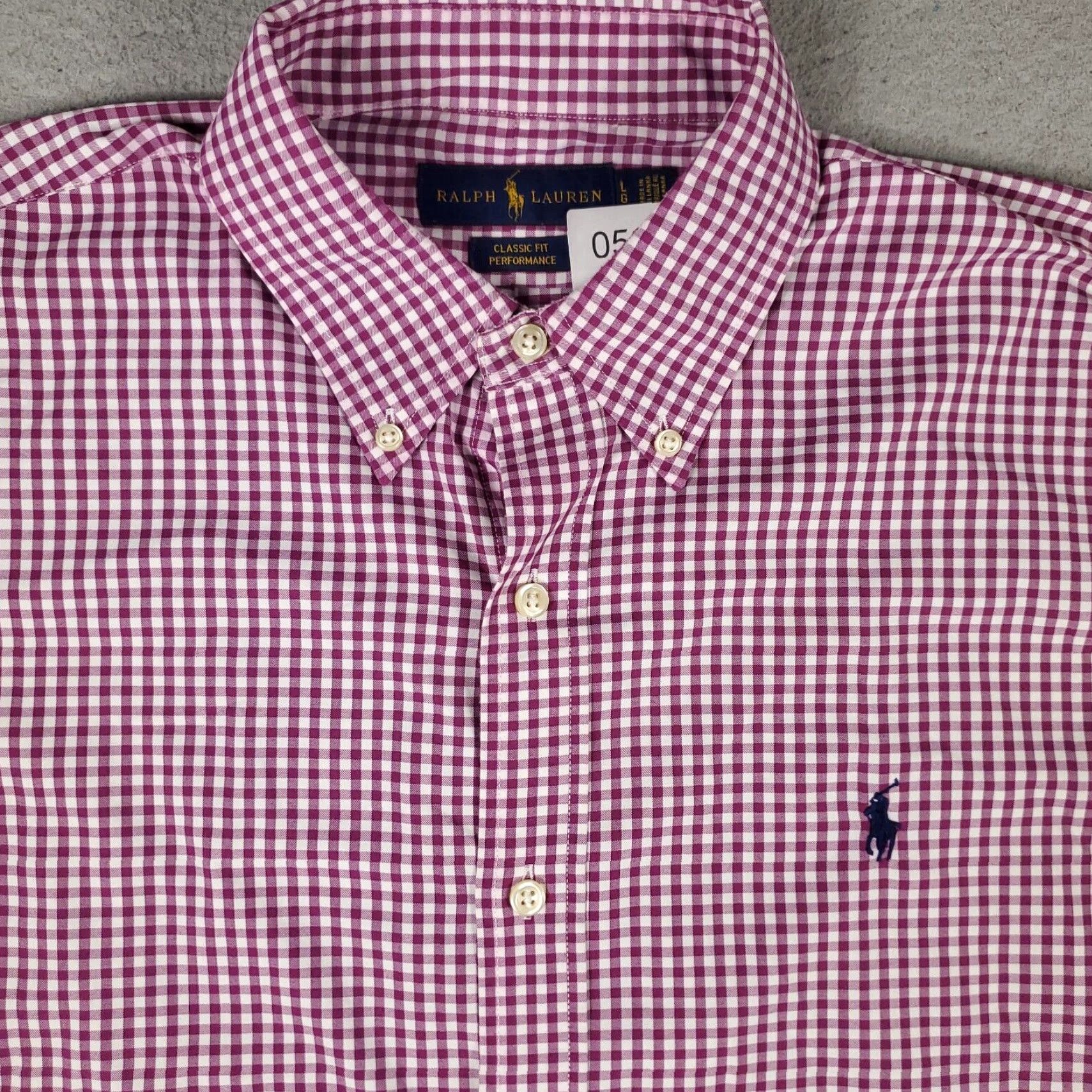 Ralph Lauren Ralph Lauren Button-Up Shirt Mens Large Purple Check Long Sleeve Performance Size US L / EU 52-54 / 3 - 2 Thumbnail