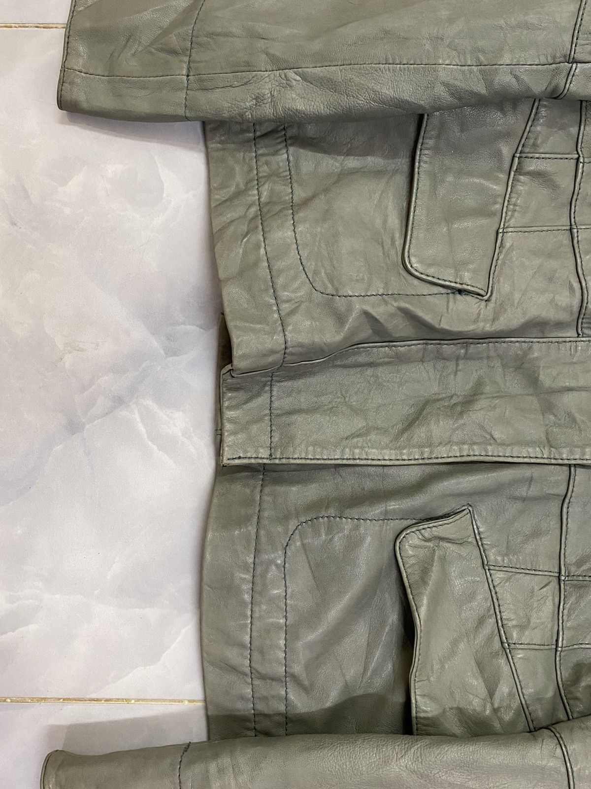 Gianni Valentino Vtg Gianni Lo Giudice Milano Leather Jacket Size M / US 6-8 / IT 42-44 - 6 Thumbnail