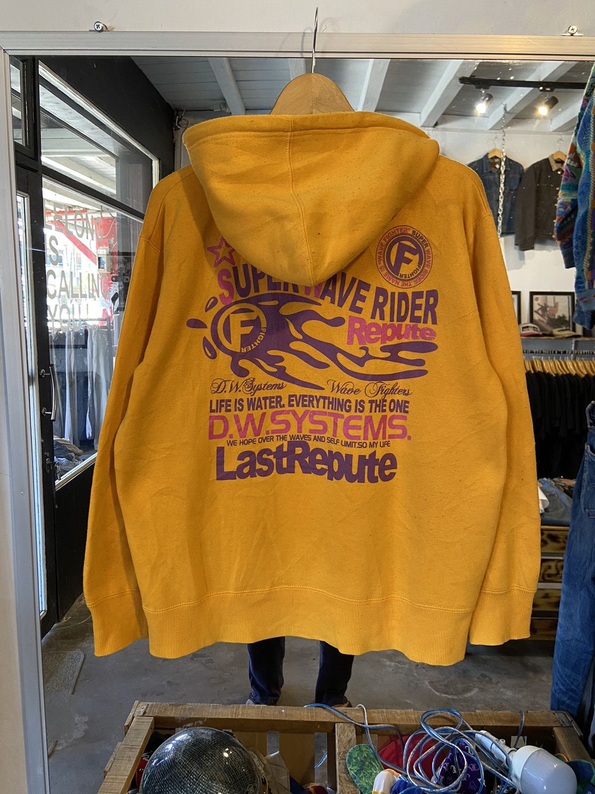 Japanese Brand LIFE US WATER EVERYTHING IS THE ONE JAPANESE HOODIE Size US L / EU 52-54 / 3 - 12 Thumbnail