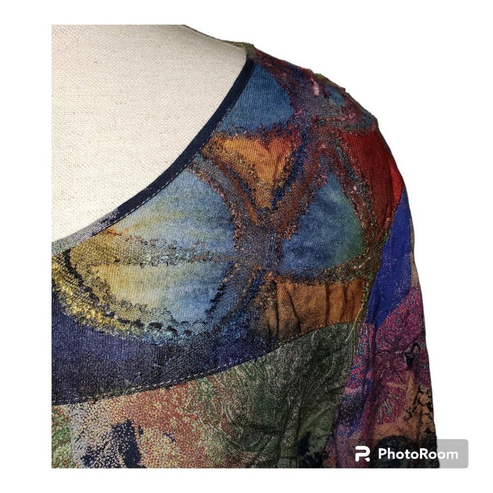 Designer CT734 Ethyl Floral Long Sleeve Blouse S Size S / US 4 / IT 40 - 4 Thumbnail