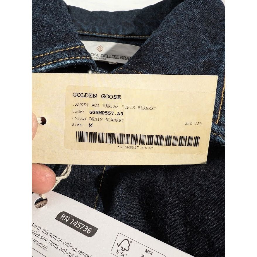 Golden Goose o1rshd1 Denim Jacket in Denim Blanket Size US M / EU 48-50 / 2 - 17 Thumbnail