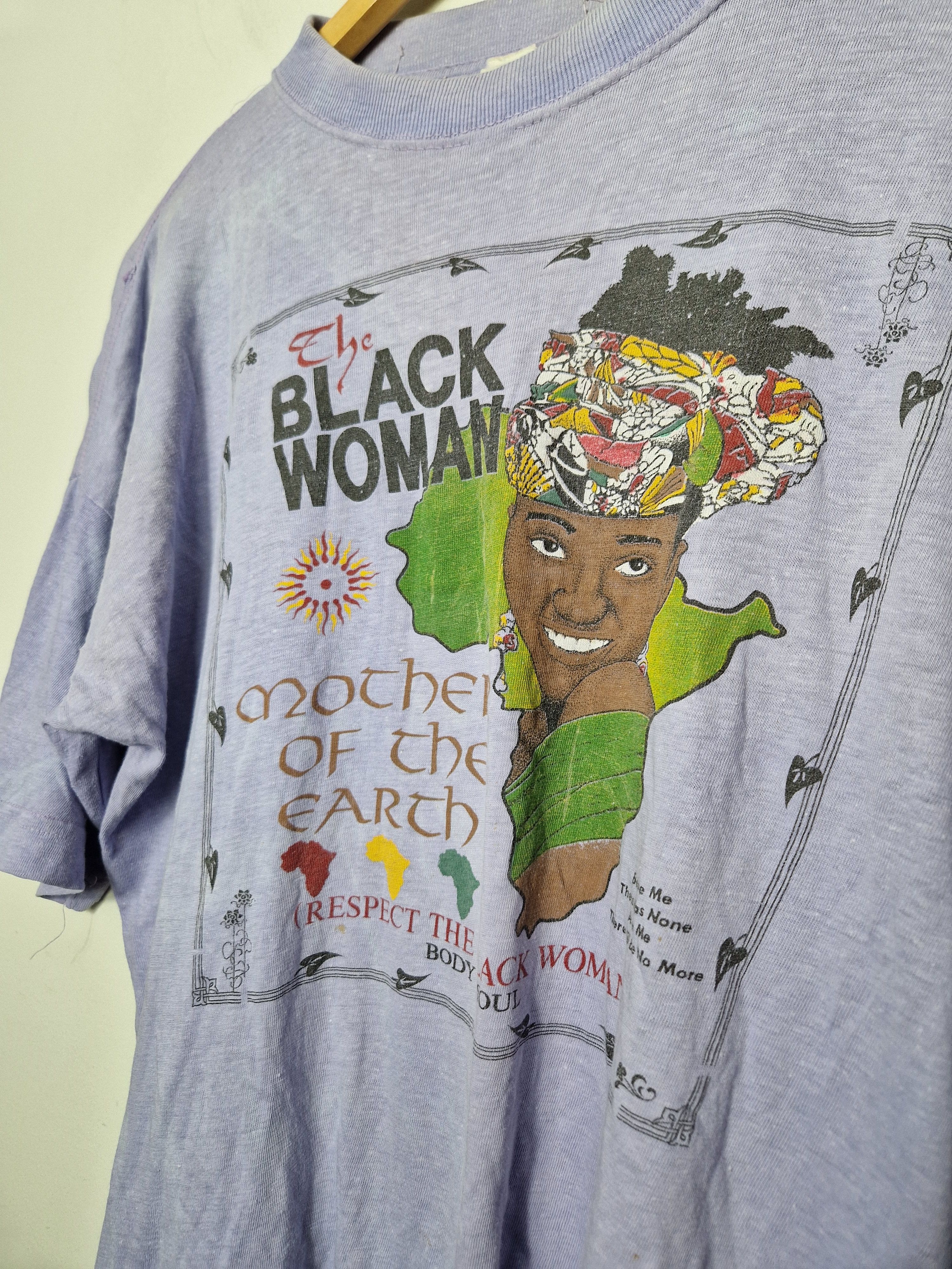 Vintage Vintage Black Lives Matter Africa black woman tee 90s Size L / US 10 / IT 46 - 3 Thumbnail