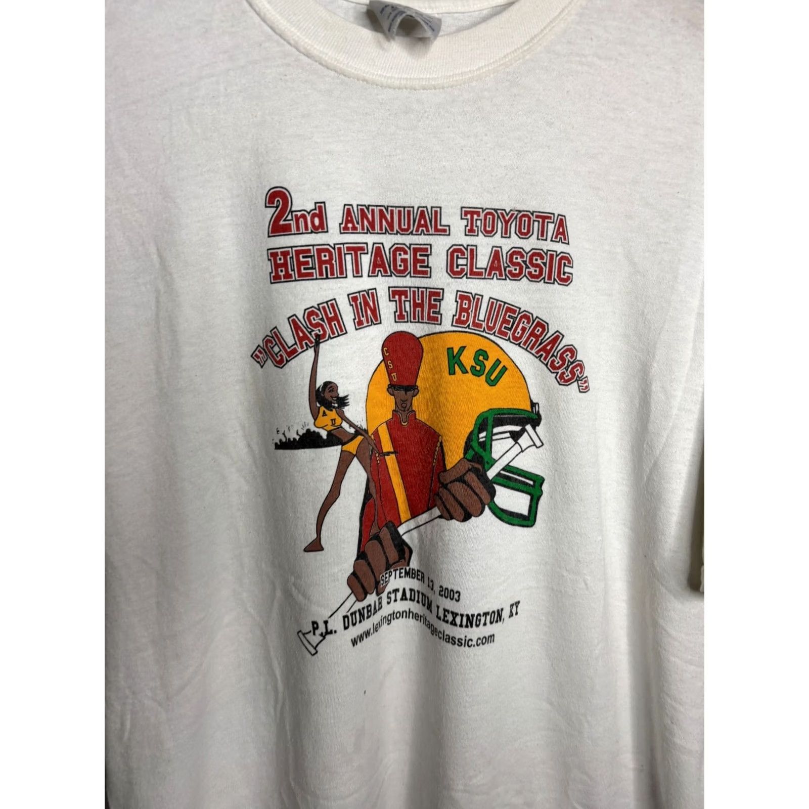 Jerzees VTG 2003 Kentucky State University Thorobreds KSU HBCU T Shirt Mens XL Kelly Cotton Jerzees Size US XL / EU 56 / 4 - 2 Thumbnail