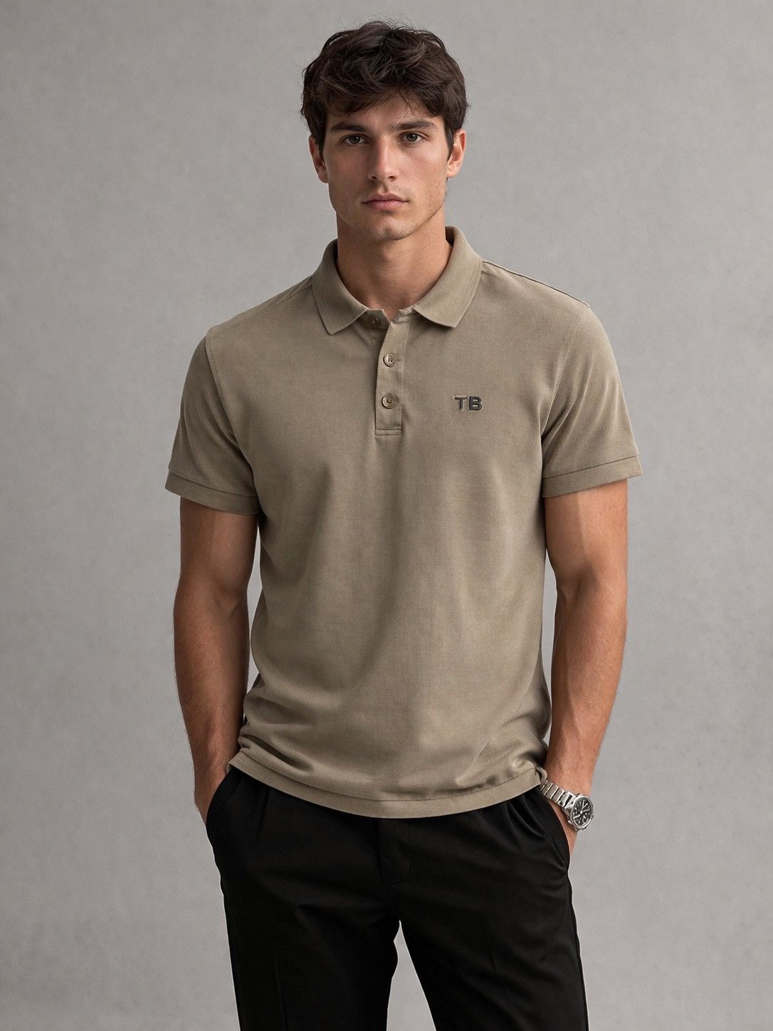 Burberry Burberry Luxury Polo Shirt Beige Size S Size US S / EU 44-46 / 1 - 1 Thumbnail