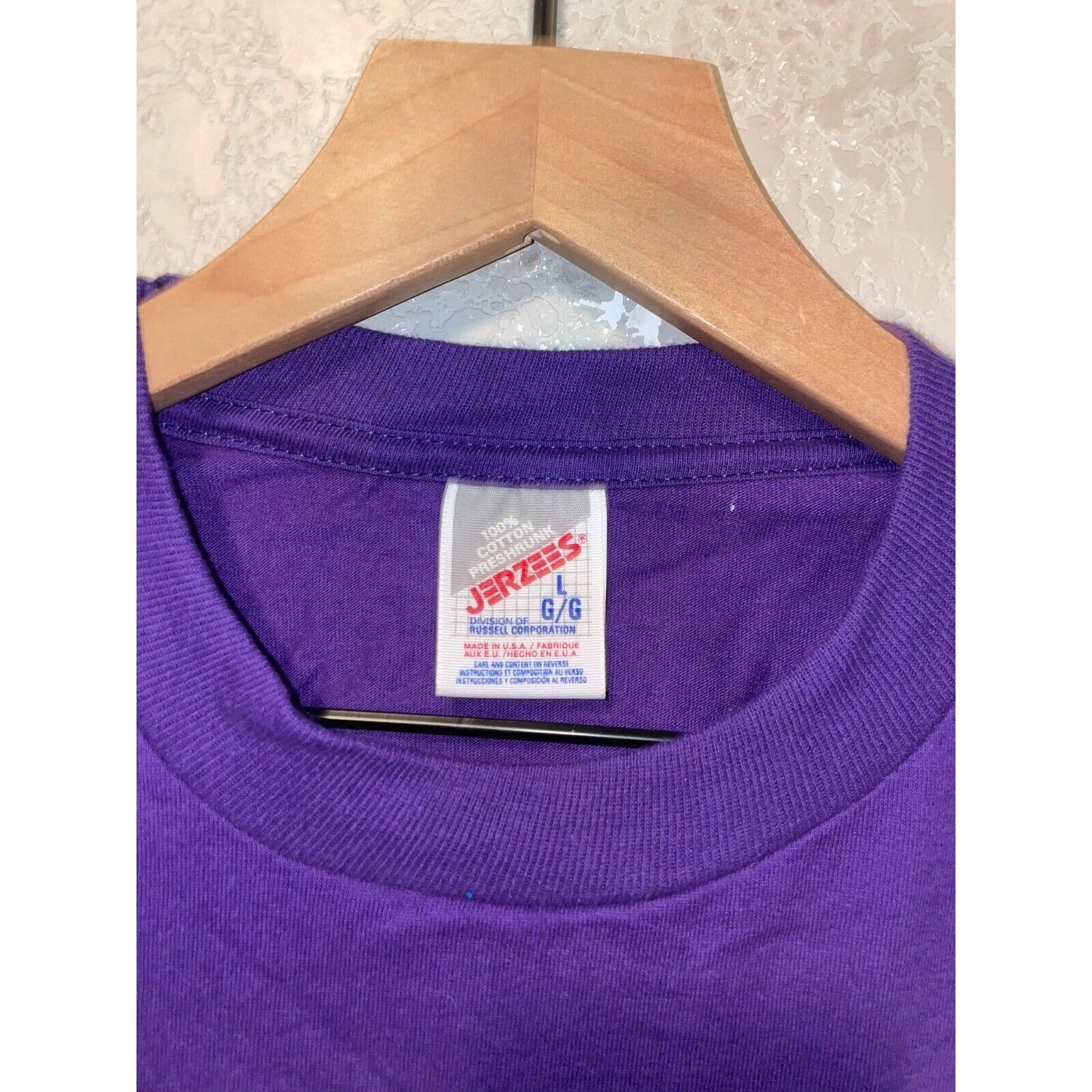 Jerzees Vintage Tahoe Mountain Shirt Northstar Purple VTG Tee 90s L Size US L / EU 52-54 / 3 - 5 Thumbnail