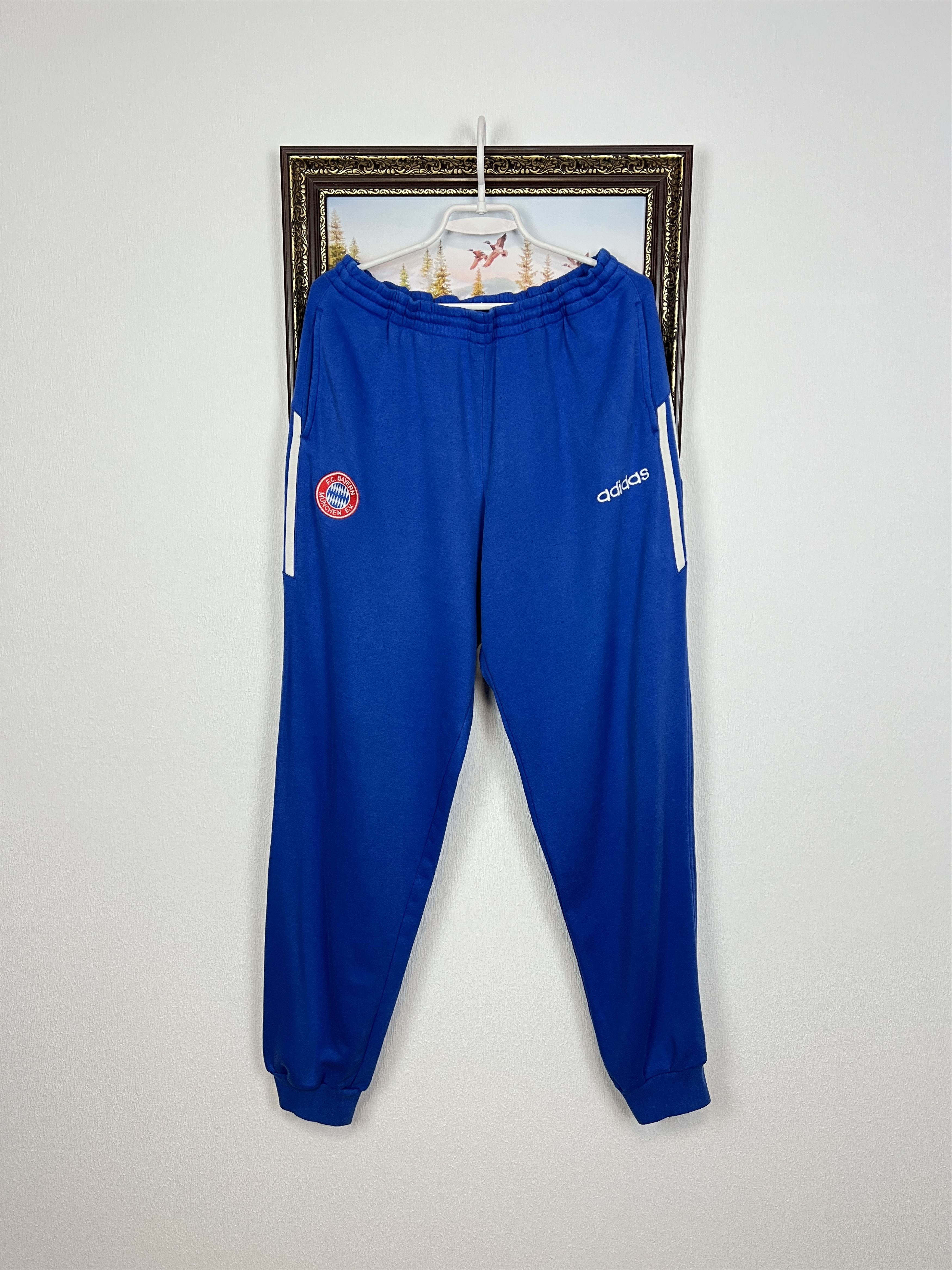 Adidas Vintage 90's Bayern Munich Football Pants Soccer XL Size US 36 / EU 52 - 1 Thumbnail