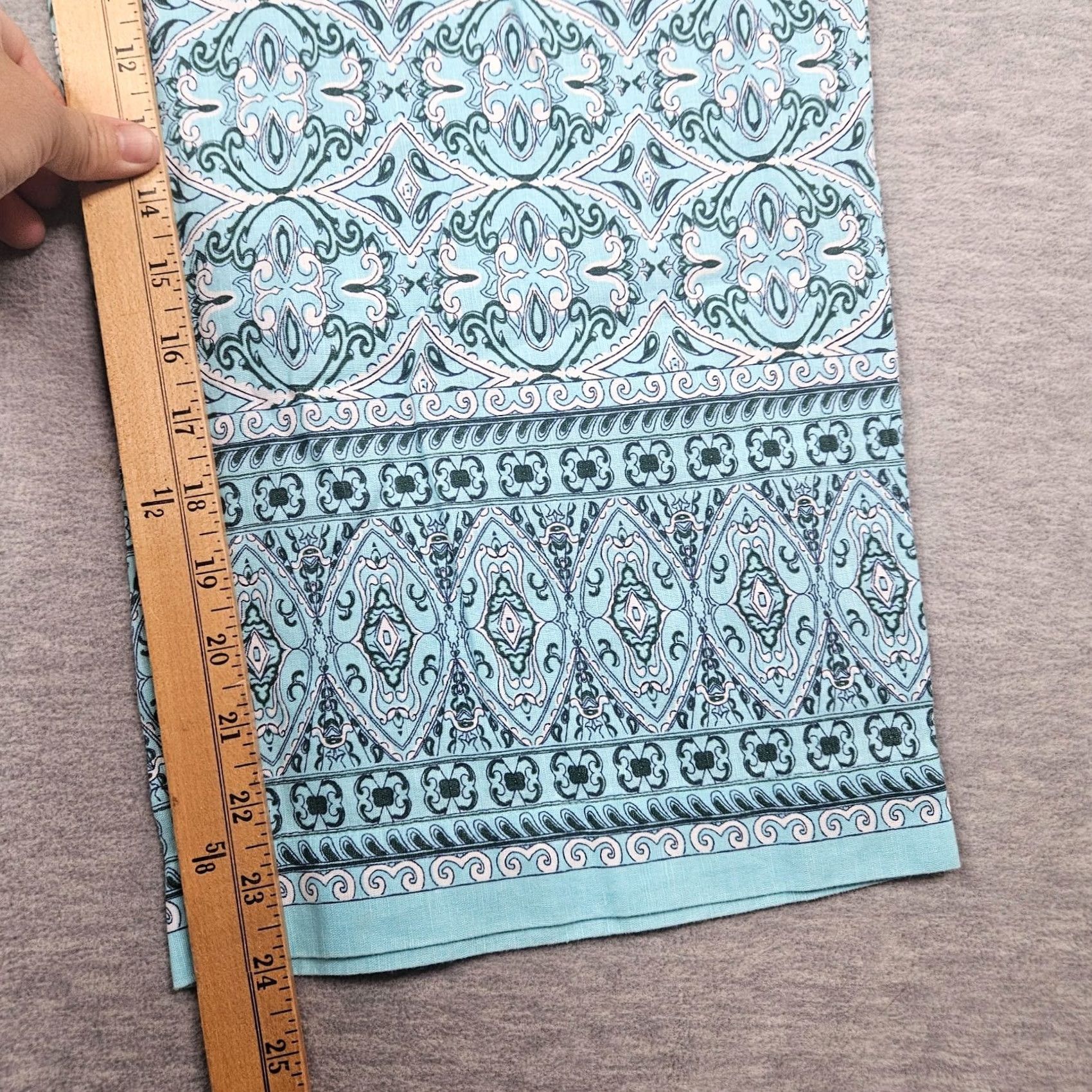Talbots Talbots Women's Pants Cropped Floral Cotton Linen Wide-Leg Pull On Sz S Blue Spring Summer Vintage: No Size 28" / US 6 / IT 42 - 4 Thumbnail