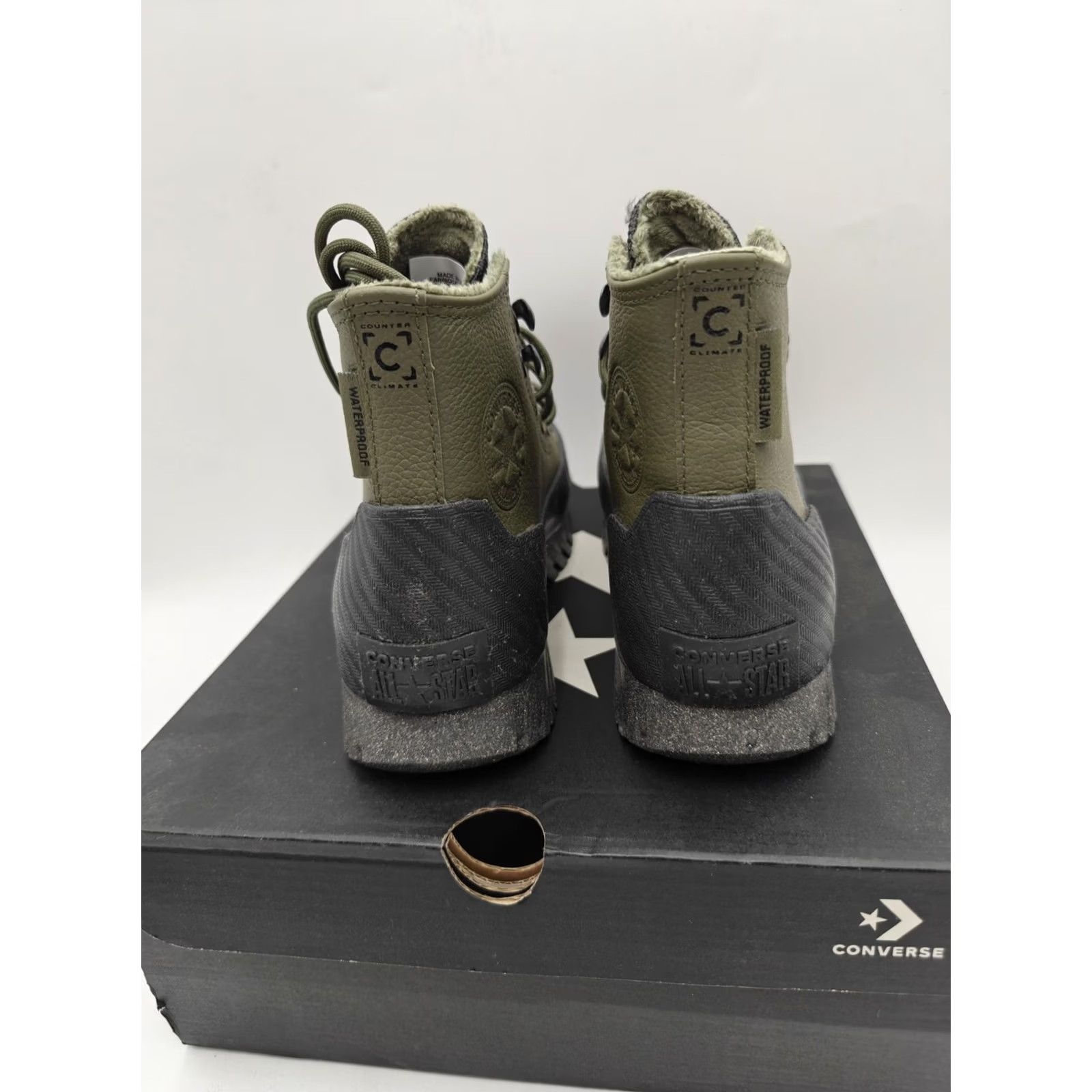 Converse Converse CTAS Lugged 2.0 CC Boots Mens Size 3.5 Green Leather Waterproof Winter Snow Boot Size US 5 / EU 37 - 4 Thumbnail