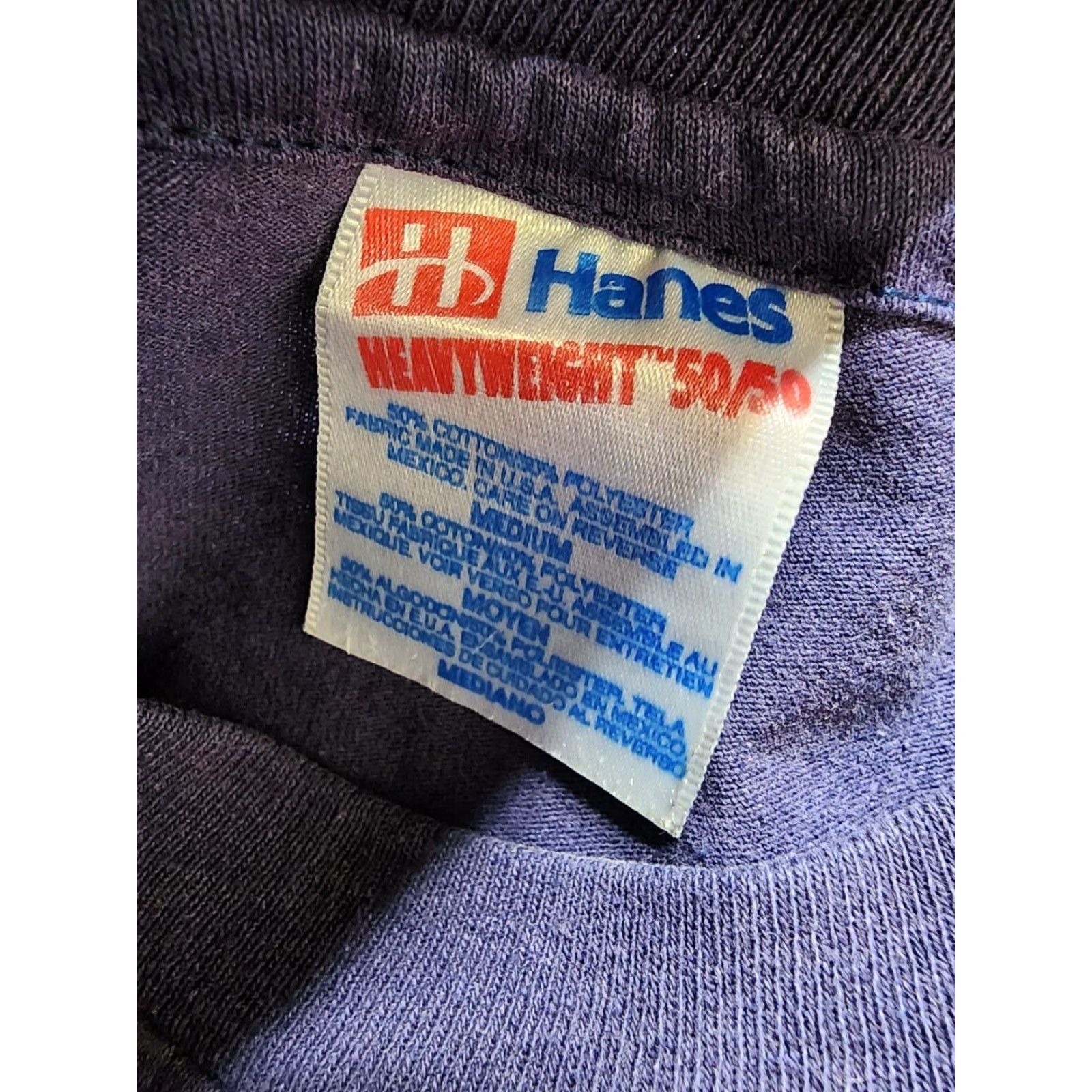 Hanes VINTAGE Hanes 90s Blue Boat T-Shirt Mens Medium Single Stitch Sailing USA Size US M / EU 48-50 / 2 - 7 Thumbnail
