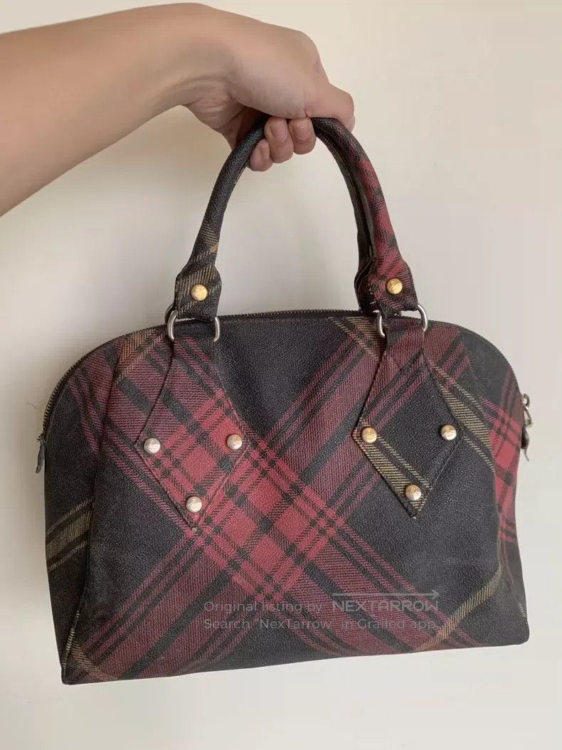 Vivienne Westwood vivienne westwood size os College Plaid Tote Bag Size ONE SIZE - 4 Thumbnail