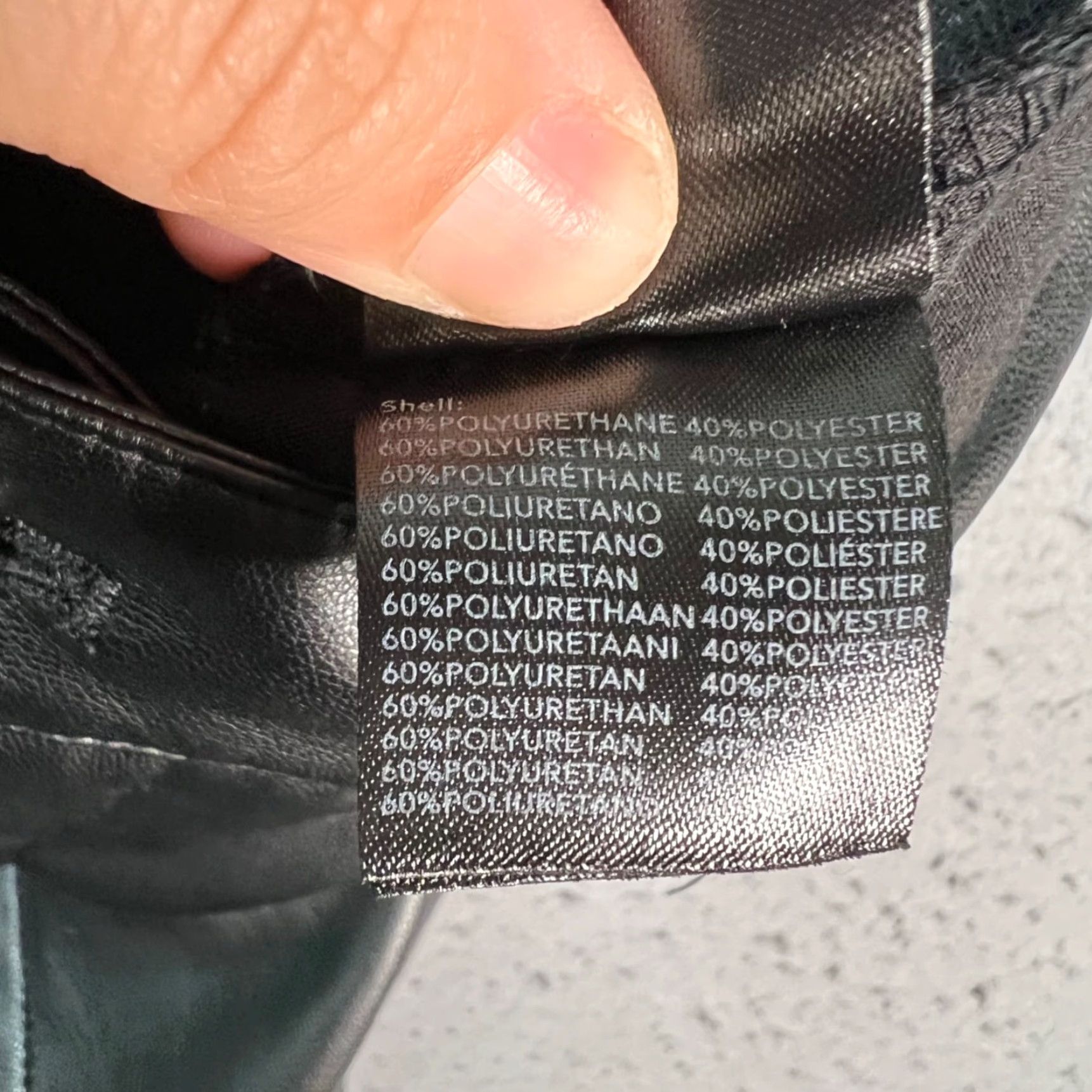 Vintage Tiger Mist Womens Pants Black Faux Leather Straight Leg M Regular 31in Inseam Adults Womens Tiger Mist Black Faux Leather Straight Leg Pants Size 32" / US 10 / IT 46 - 4 Thumbnail