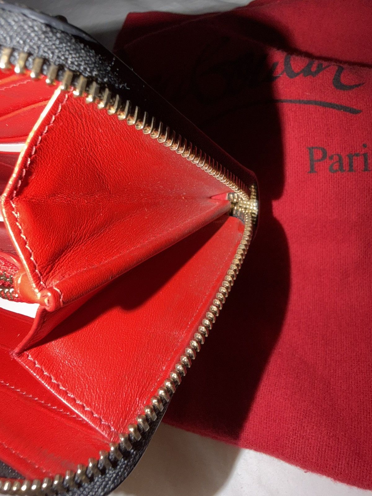Christian Louboutin Christian Louboutin Panettone metallic gold spiked wallet Size ONE SIZE - 6 Thumbnail