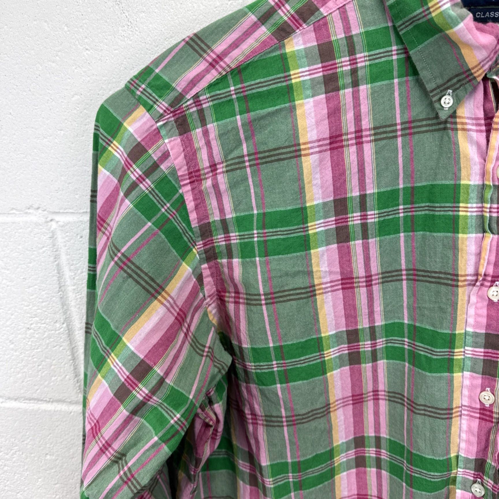 Ralph Lauren Polo Ralph Lauren Shirt Mens XL Classic Fit Plaid Long Sleeve Button-Down Multicolor Logo 17 1/2 Regular Button-Up Everyday Classic Mens Size US XL / EU 56 / 4 - 4 Thumbnail