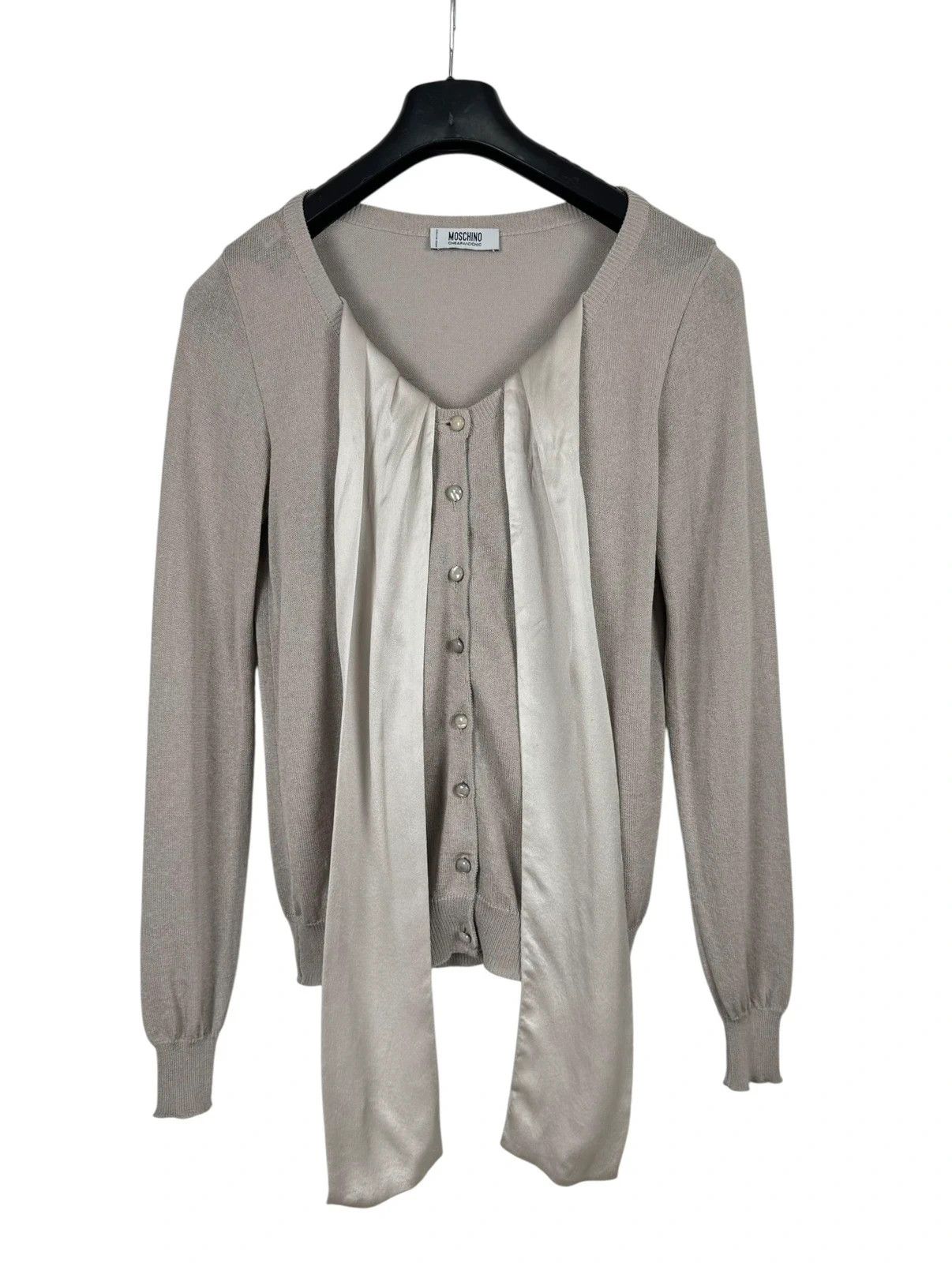 Moschino Moschino Bow Silk Cardigan Rayon size GB8 US6 Size S / US 4 / IT 40 - 10 Thumbnail