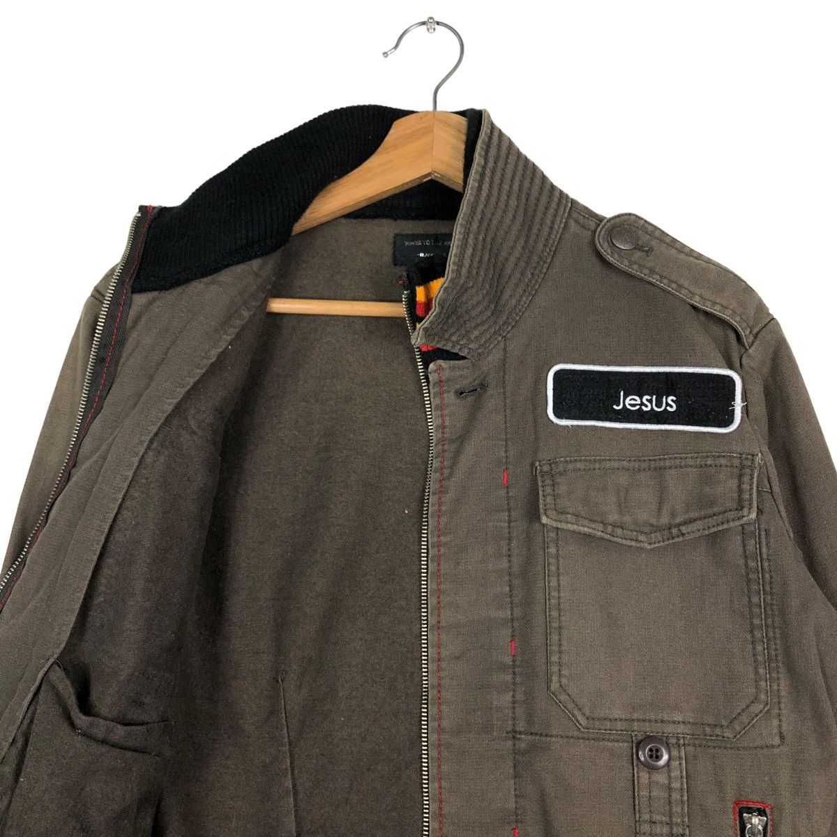 Japanese Brand VINTAGE BIKER WORK JACKET POWER TO THE PEOPLE BLACK LABEL Size US M / EU 48-50 / 2 - 12 Thumbnail