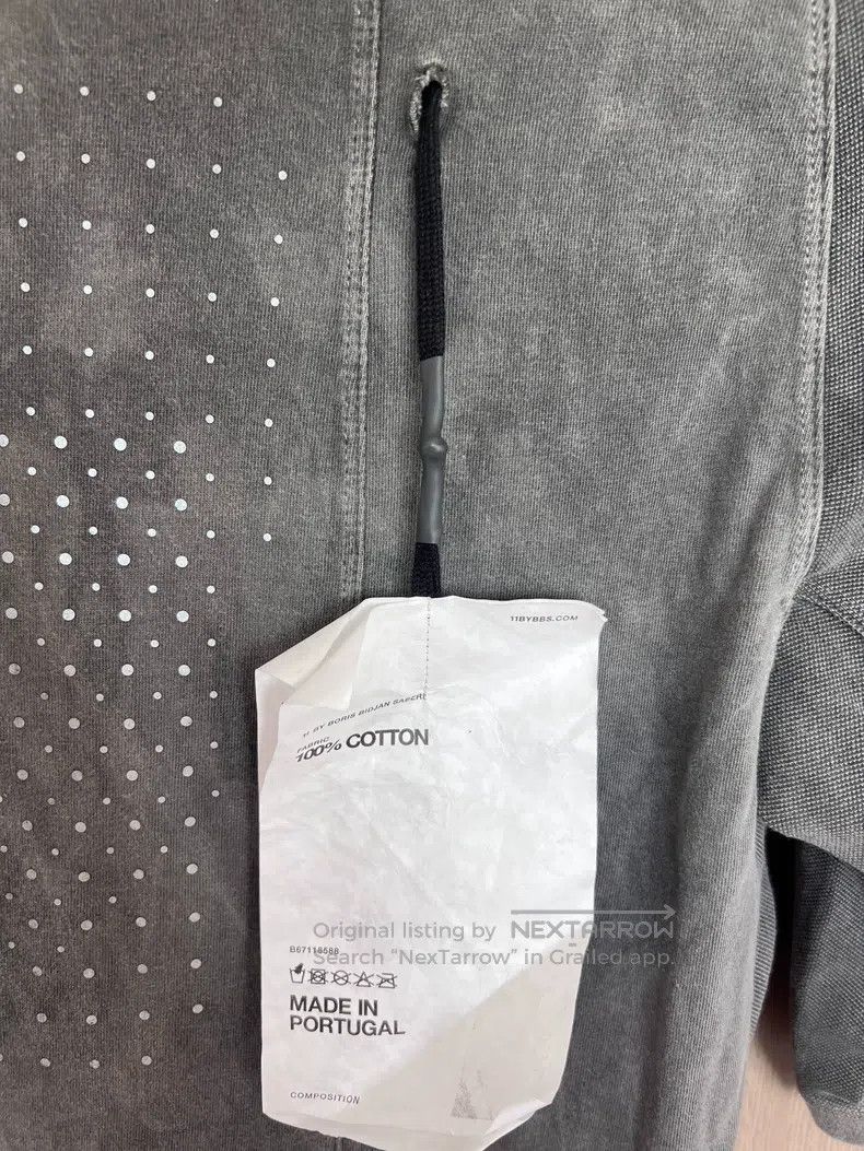 Boris Bidjan Saberi Boris Bidjan Saberi Cotton Washed Grey 3M Reflective Short Size US XXS / EU 40 - 7 Thumbnail