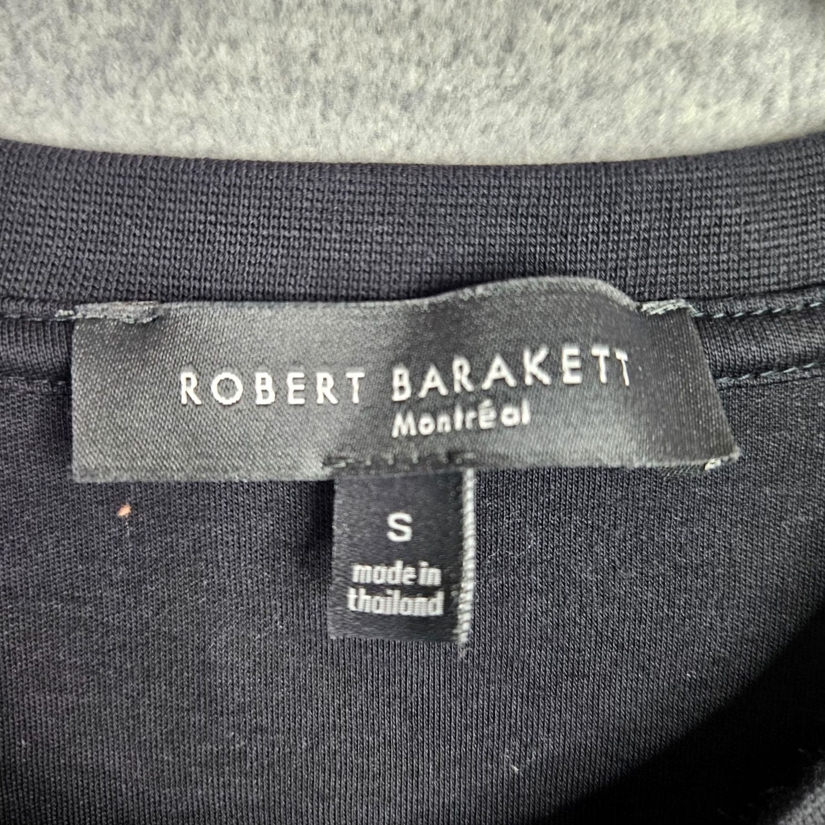 Vintage ROBERT BARAKETI Men's Black Short Sleeve T-Shirt Pima Cotton Size S Casual Shirt Logo Size US S / EU 44-46 / 1 - 5 Thumbnail