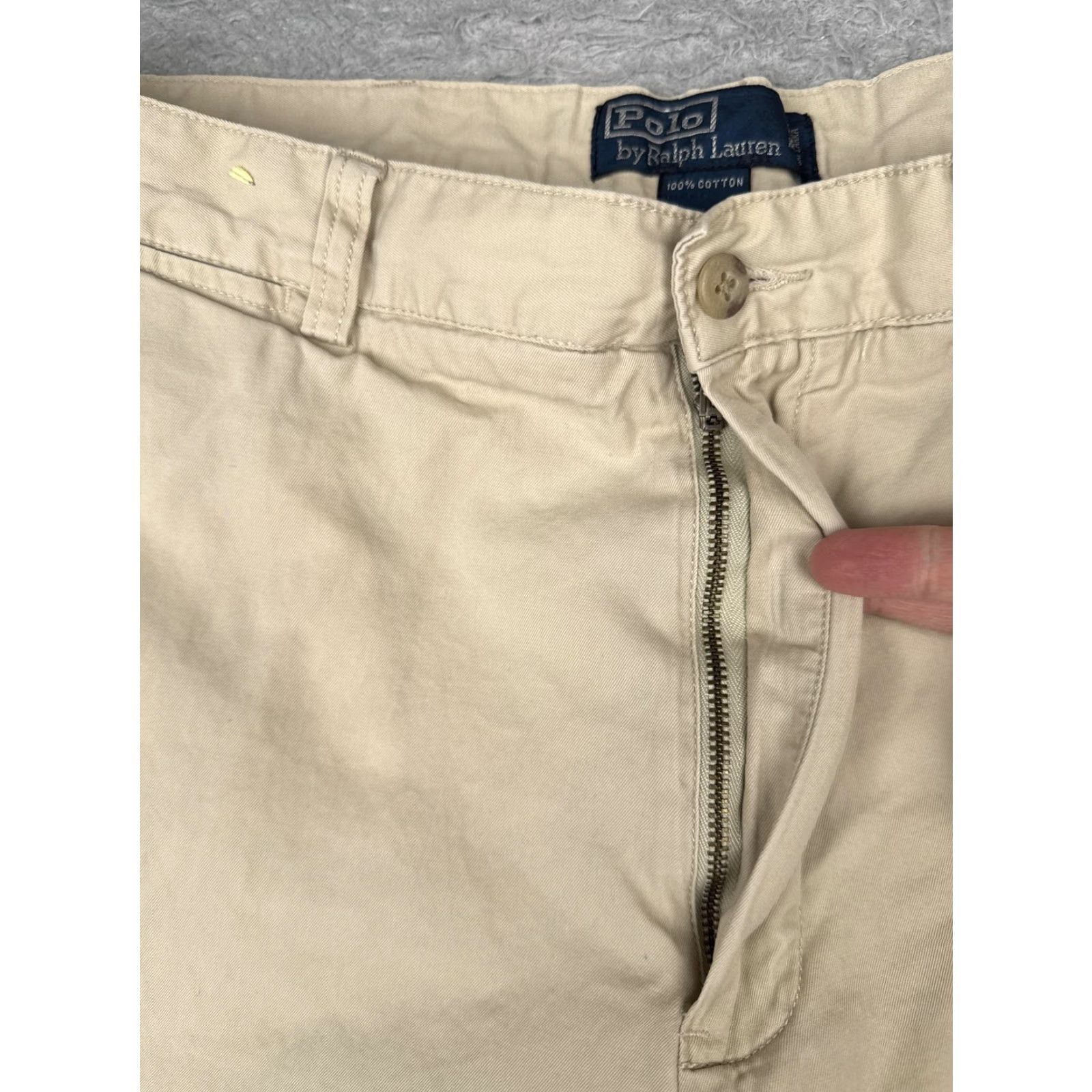 Polo Ralph Lauren Polo Ralph Lauren Shorts Mens 36 Beige Khaki Chino Flat Front Cotton Classic Size US M / EU 48-50 / 2 - 6 Thumbnail