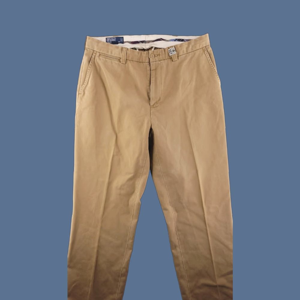 Polo Ralph Lauren Polo Ralph Lauren Pants Mens 36x29 Relaxed Fit Khaki Brown Baggy Khakis Inseam 29 Flat Front 36 Regular Mens Size US M / EU 48-50 / 2 - 1 Thumbnail