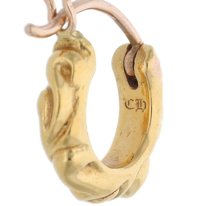 Chrome Hearts Chrome Hearts Tiny Hoop Scroll Earring Size ONE SIZE - 3 Thumbnail