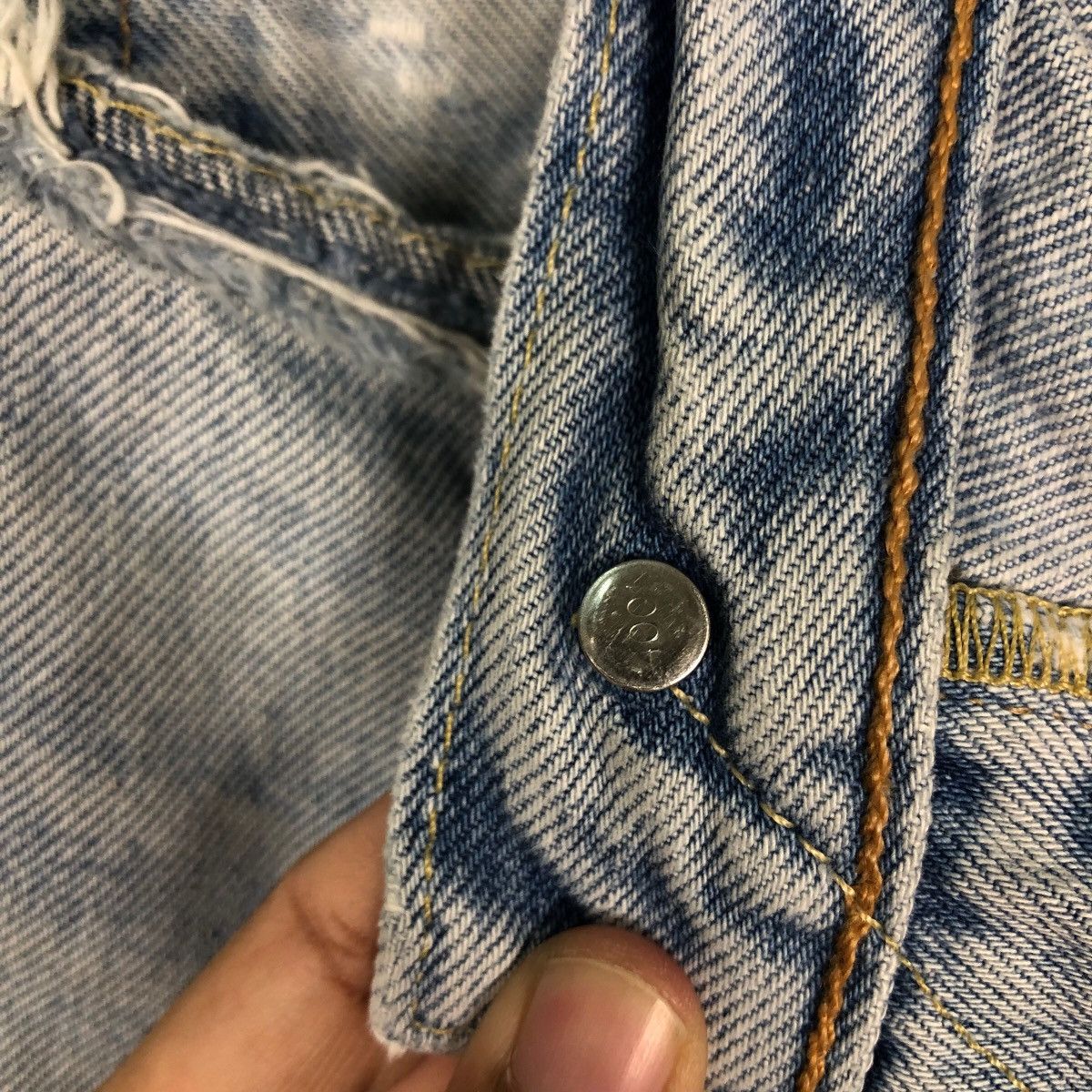 Levi's 🔥VINTGE ACID WASH DESIGN DENIM JEANS LEVI’S 501 Size US 32 / EU 48 - 19 Thumbnail