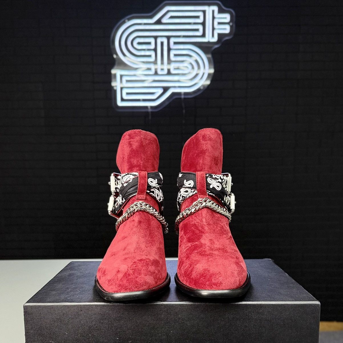 Amiri Amiri Chain Bandana Merlot Boot Size US 7.5 / EU 40-41 - 3 Thumbnail