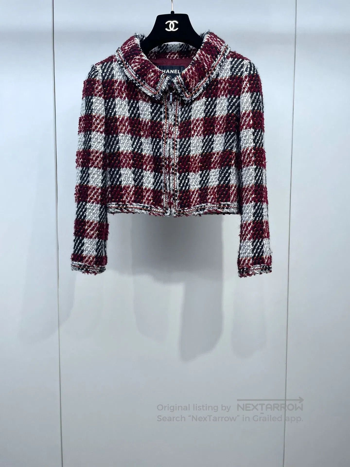 Karl Lagerfeld Chanel Fall/Winter Plaid Short Coat. Size XS / US 0-2 / IT 36-38 - 1 Thumbnail