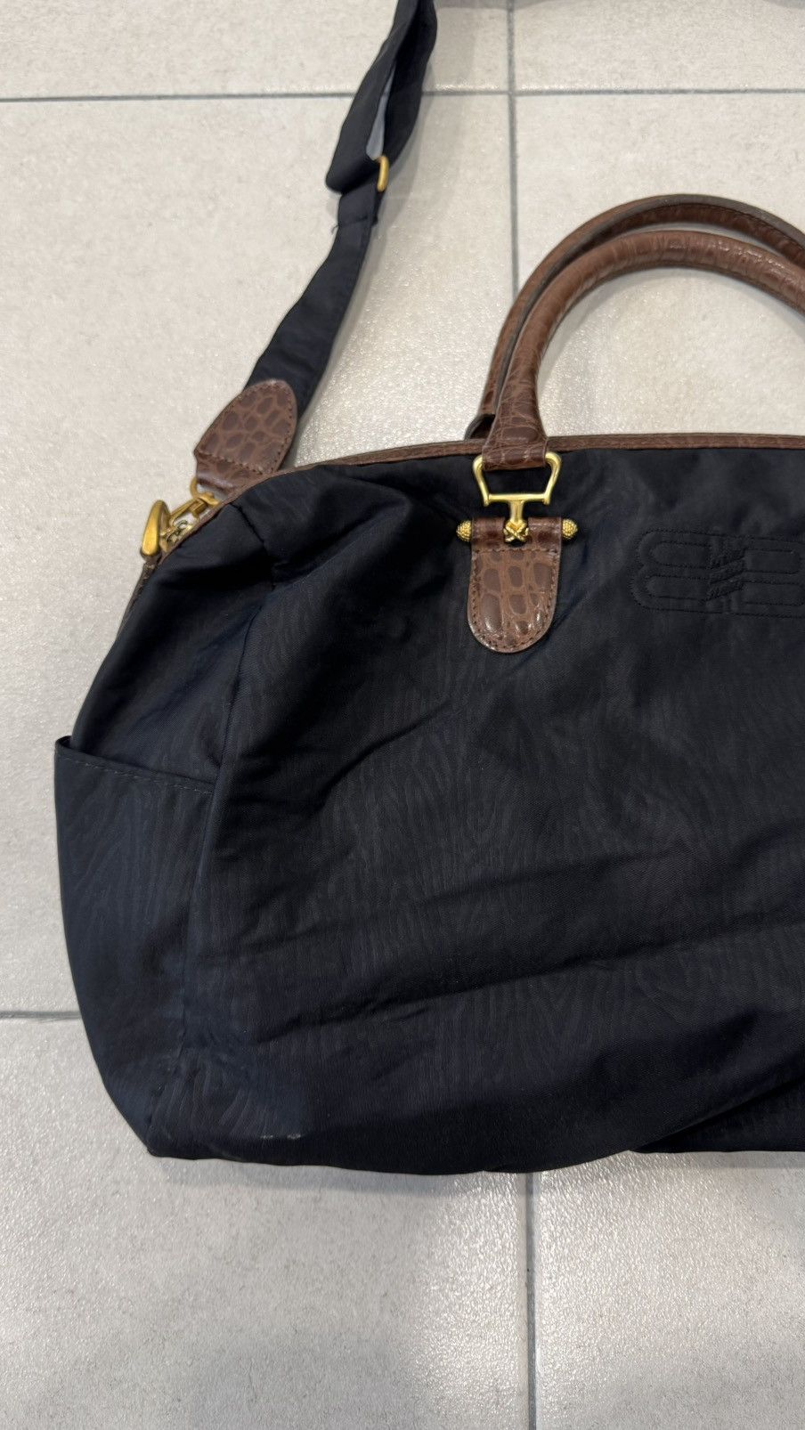 Balenciaga Balenciaga Black Nylon Two Way Bag Size ONE SIZE - 5 Thumbnail