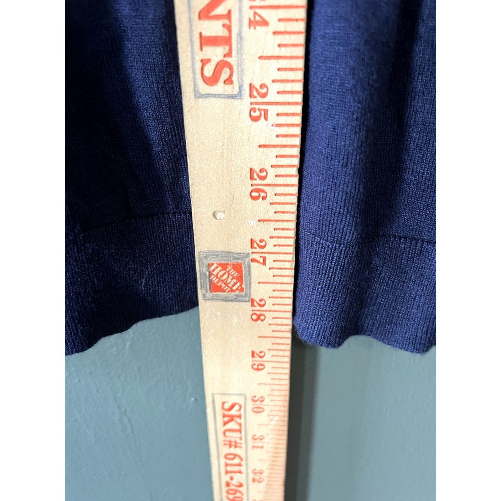 Zara Zara Mens Blue Long Sleeve V-Neck Lightweight Knit Sweater L Size US L / EU 52-54 / 3 - 5 Thumbnail