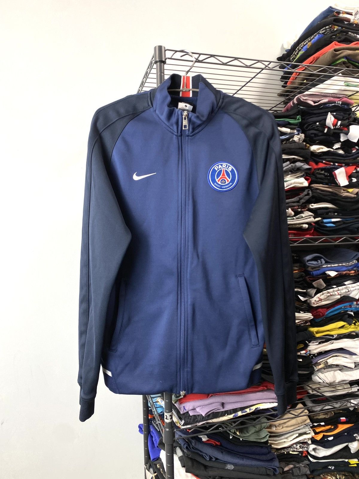 Nike Nike Paris Saint Germain Soccer Sweatshirt Track Jacket Size US S / EU 44-46 / 1 - 1 Thumbnail