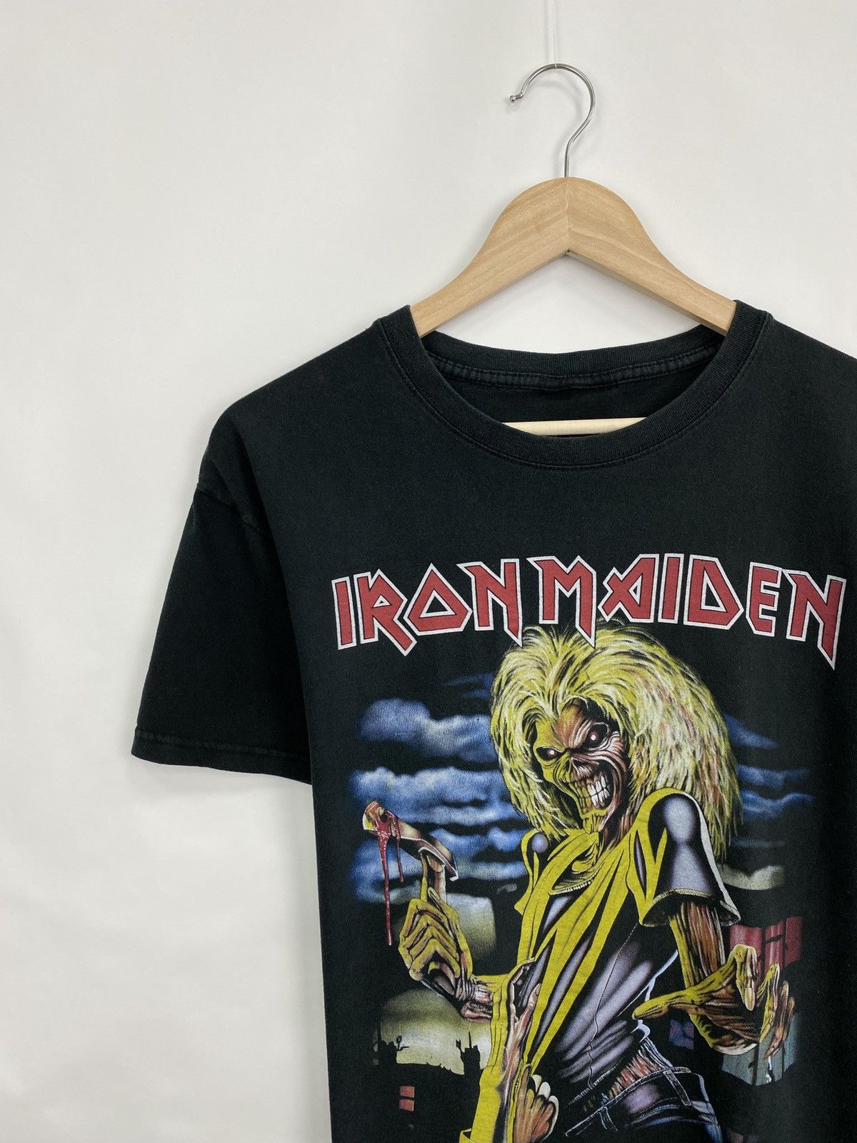 Band Tees × Iron Maiden ☠️ Vintage 90s Iron Maiden Death Skull skeleton rare retro Size US M / EU 48-50 / 2 - 2 Thumbnail
