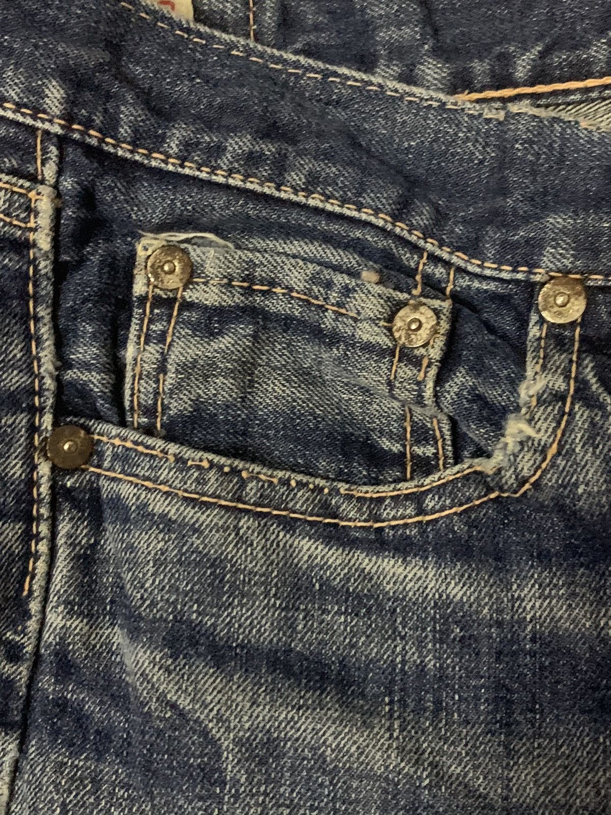 Vintage Vintage Sajego Indigo Genuine Denim Jeans Size US 33 - 7 Thumbnail