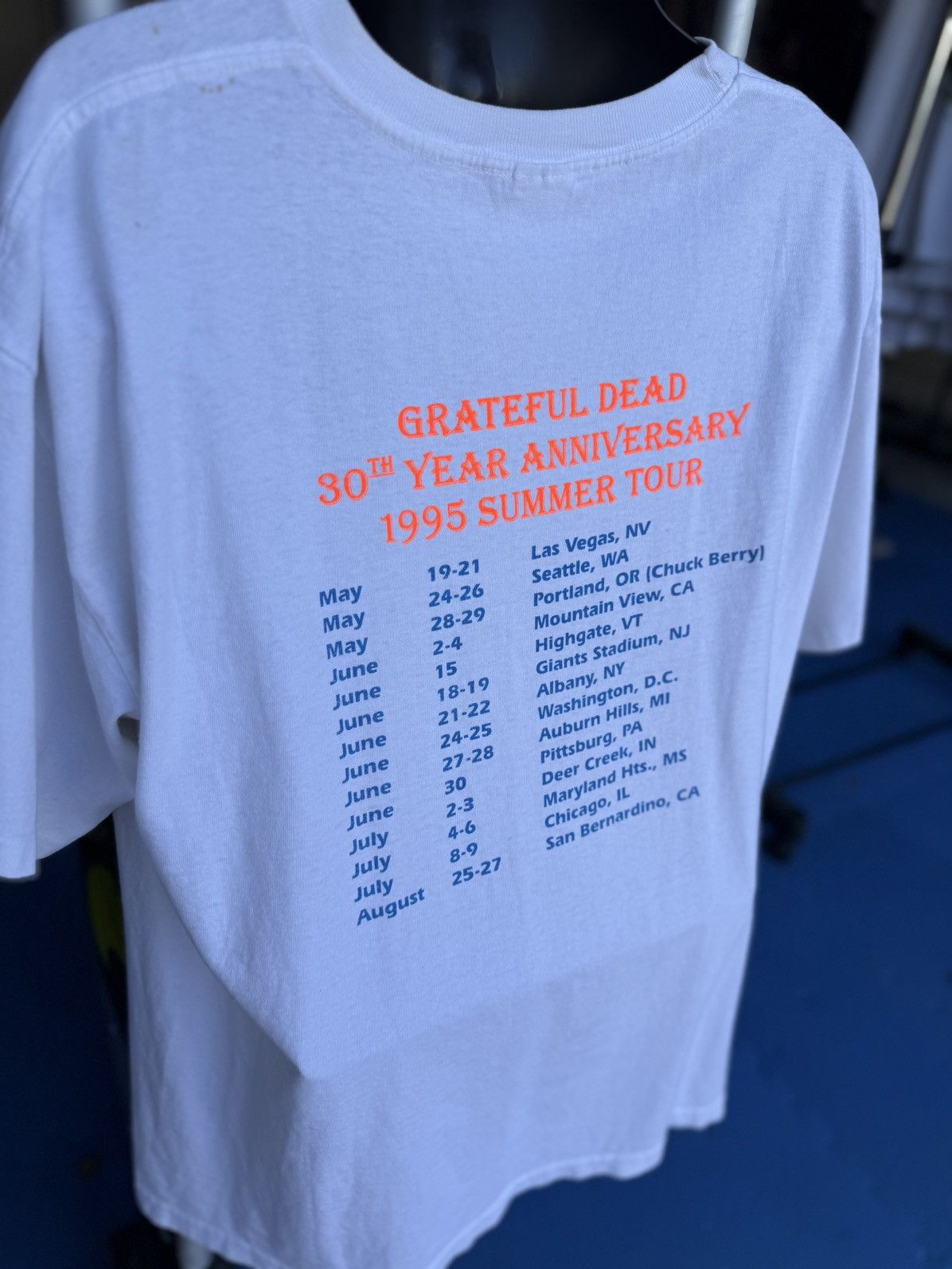 Band Tees × Vintage Vintage 1995 Grateful Dead Tour Shirt Size US XL / EU 56 / 4 - 4 Thumbnail