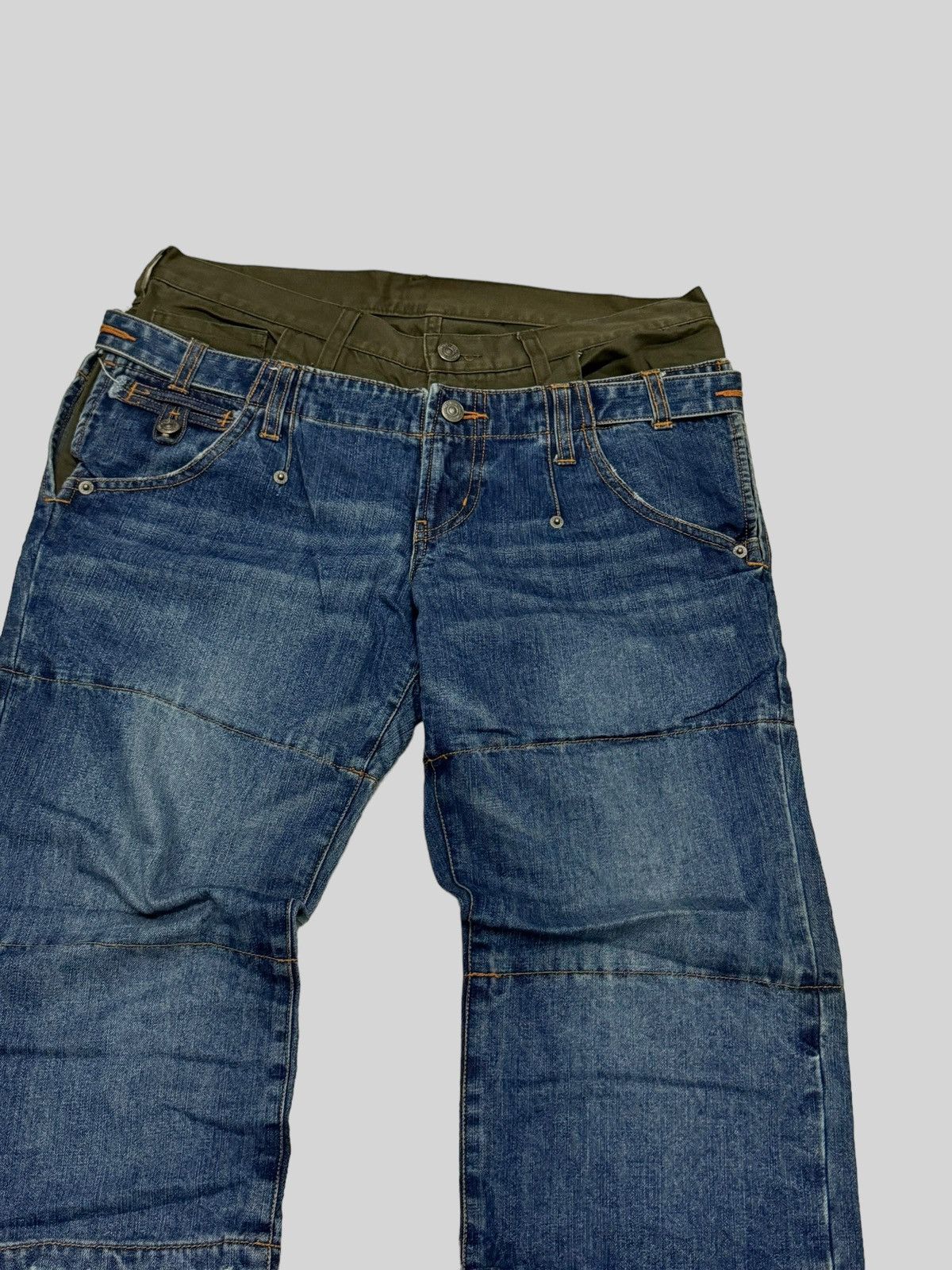 PPFM VINTAGE PPFM DOUBLE WAIST RECONSTRUCTED STYLE Size US 32 / EU 48 - 7 Thumbnail