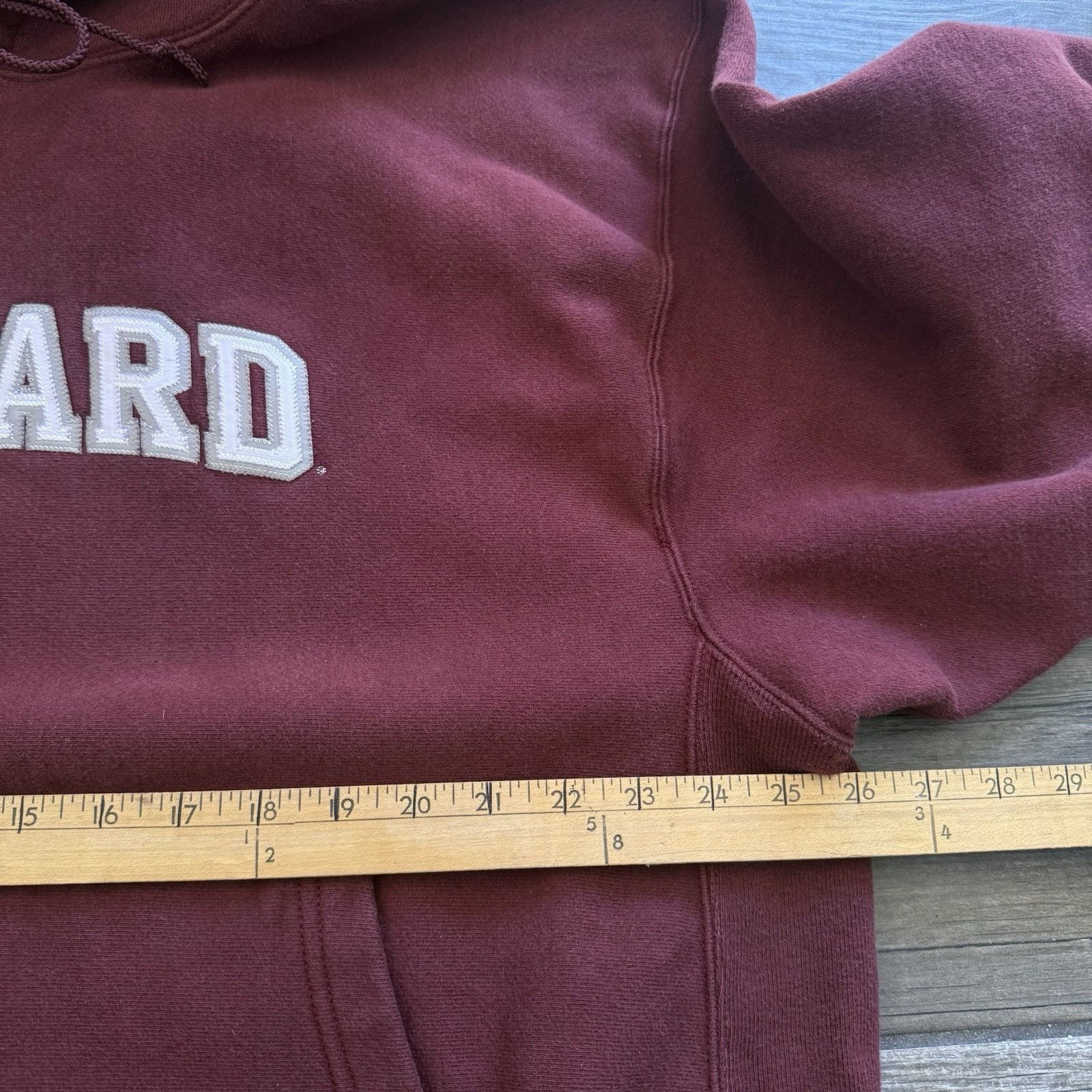 Champion VTG 90'S HARVARD REVERSE WEAVE MAROON HOODIE SWEATSHIRT HEAV Size US XL / EU 56 / 4 - 3 Thumbnail