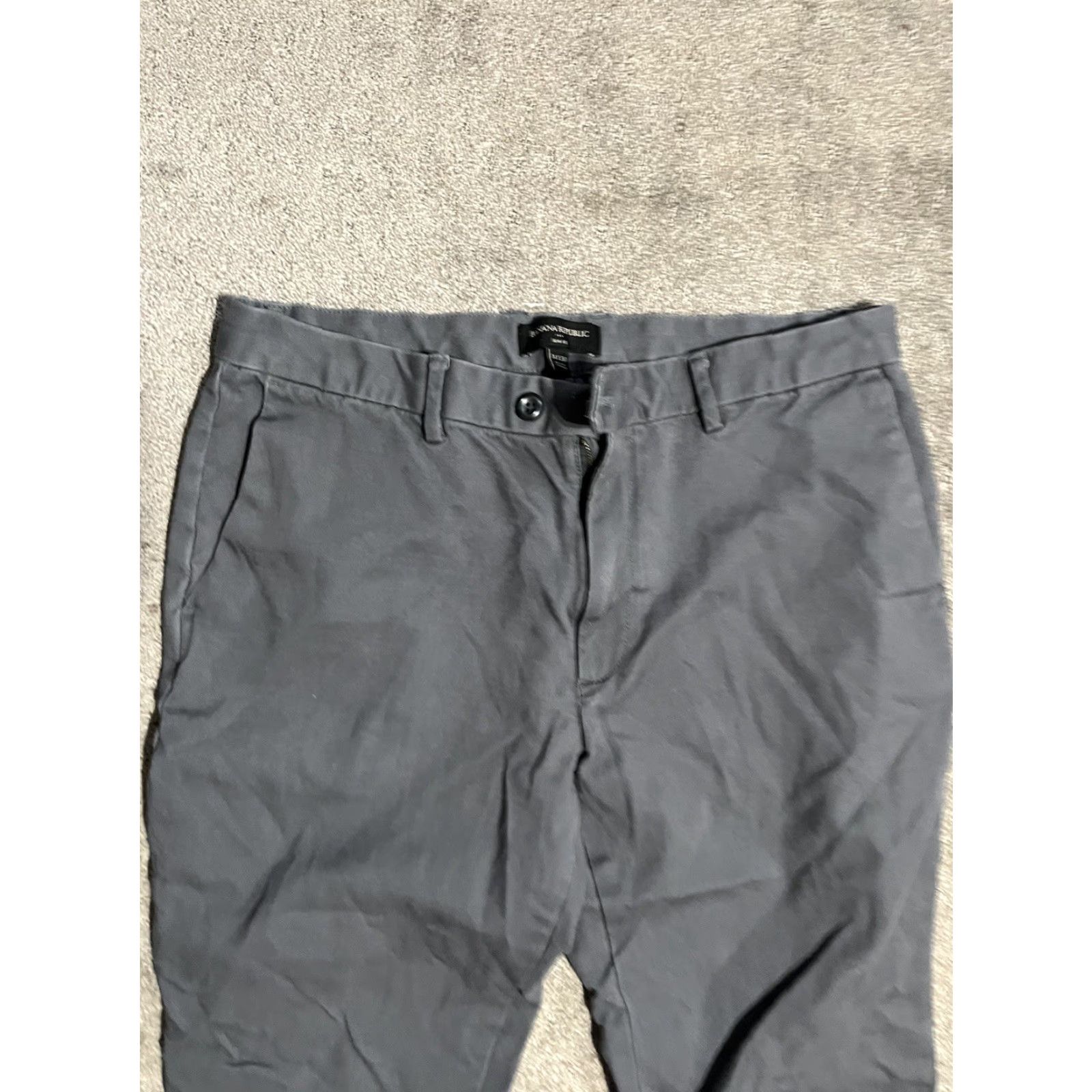 Banana Republic VINTAGE Banana Republic Mens Pants Slim Chino Cotton Blend Gray 34x25 Regular Waist 34 Inseam 25 Mens Size US 34 / EU 50 - 2 Thumbnail