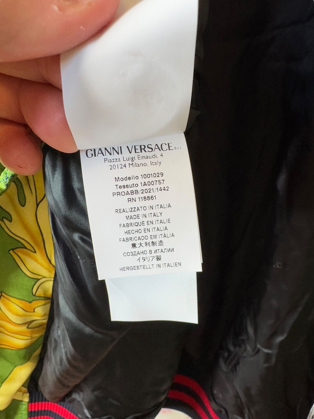 Versace Versace Baroque Puffer Bomber Jacket Multicolor - 48 Size US M / EU 48-50 / 2 - 9 Thumbnail