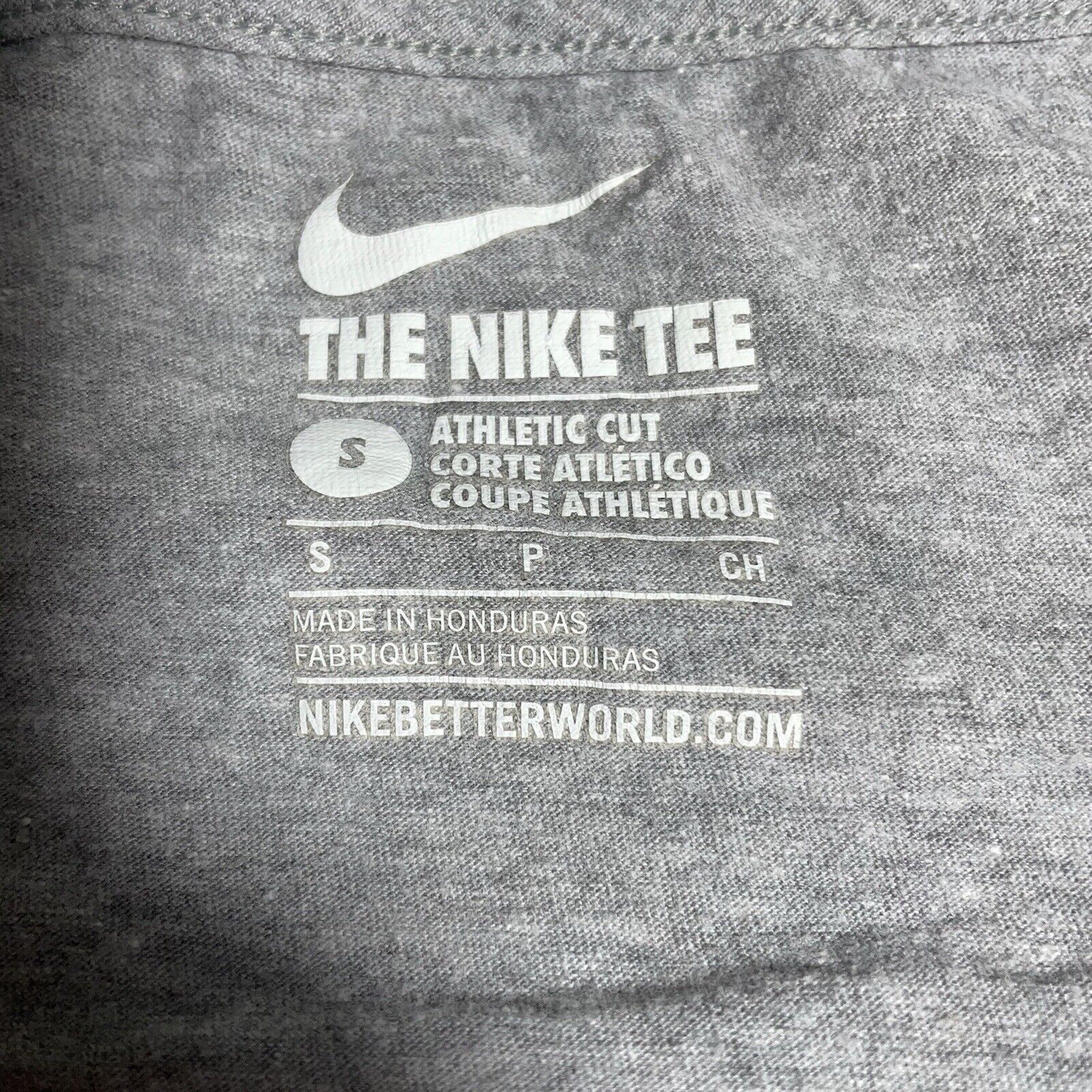 Nike Nike Small Athletic Cut "Be Bold" Gray Graphic T Shirt Size S / US 4 / IT 40 - 3 Thumbnail