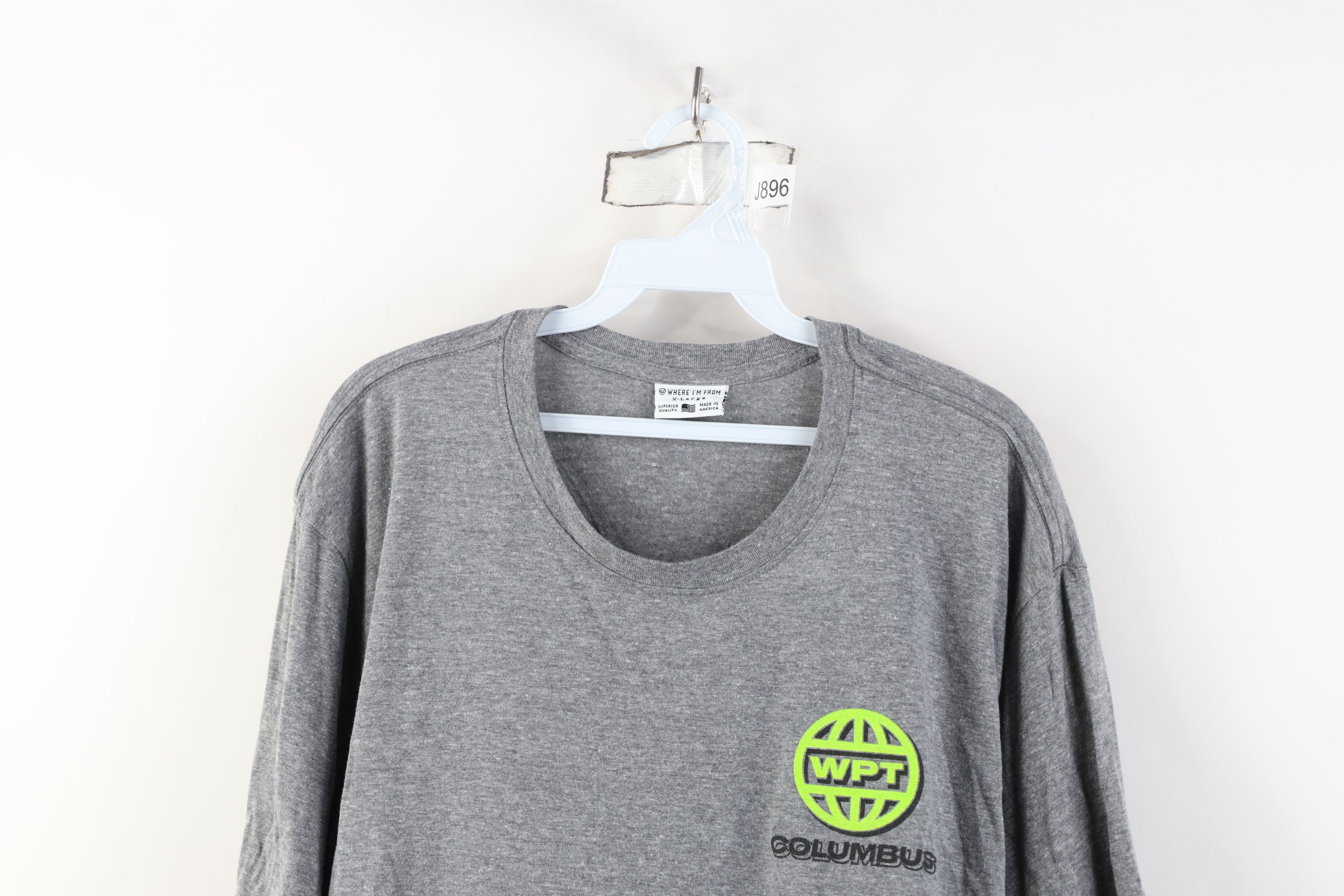 Vintage WPT Columbus World Pickleball Tour Jersey Knit T-Shirt Gray Size US XL / EU 56 / 4 - 2 Thumbnail